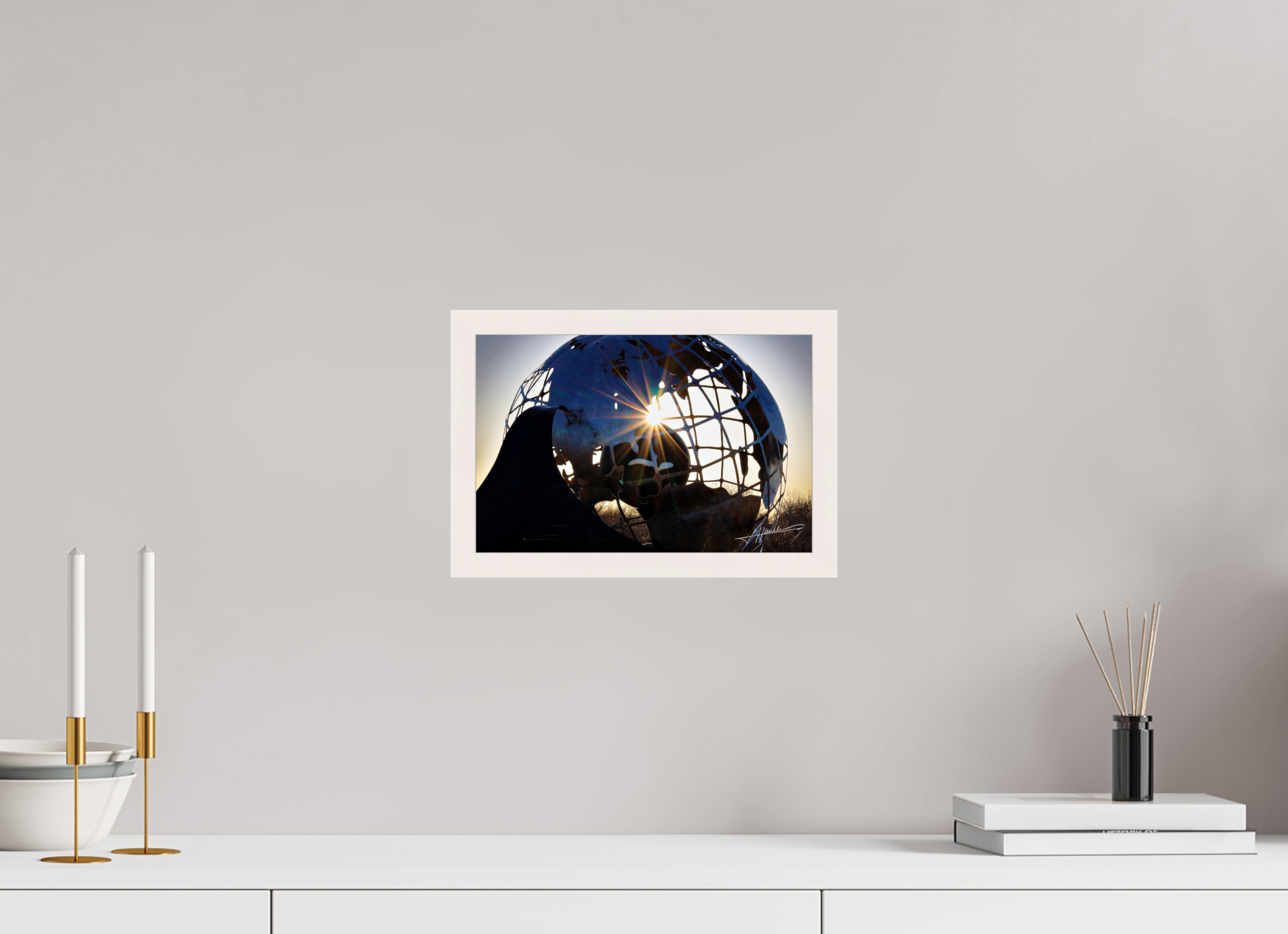 12 x 8″, Gallery Frame Oilfield Sculpture