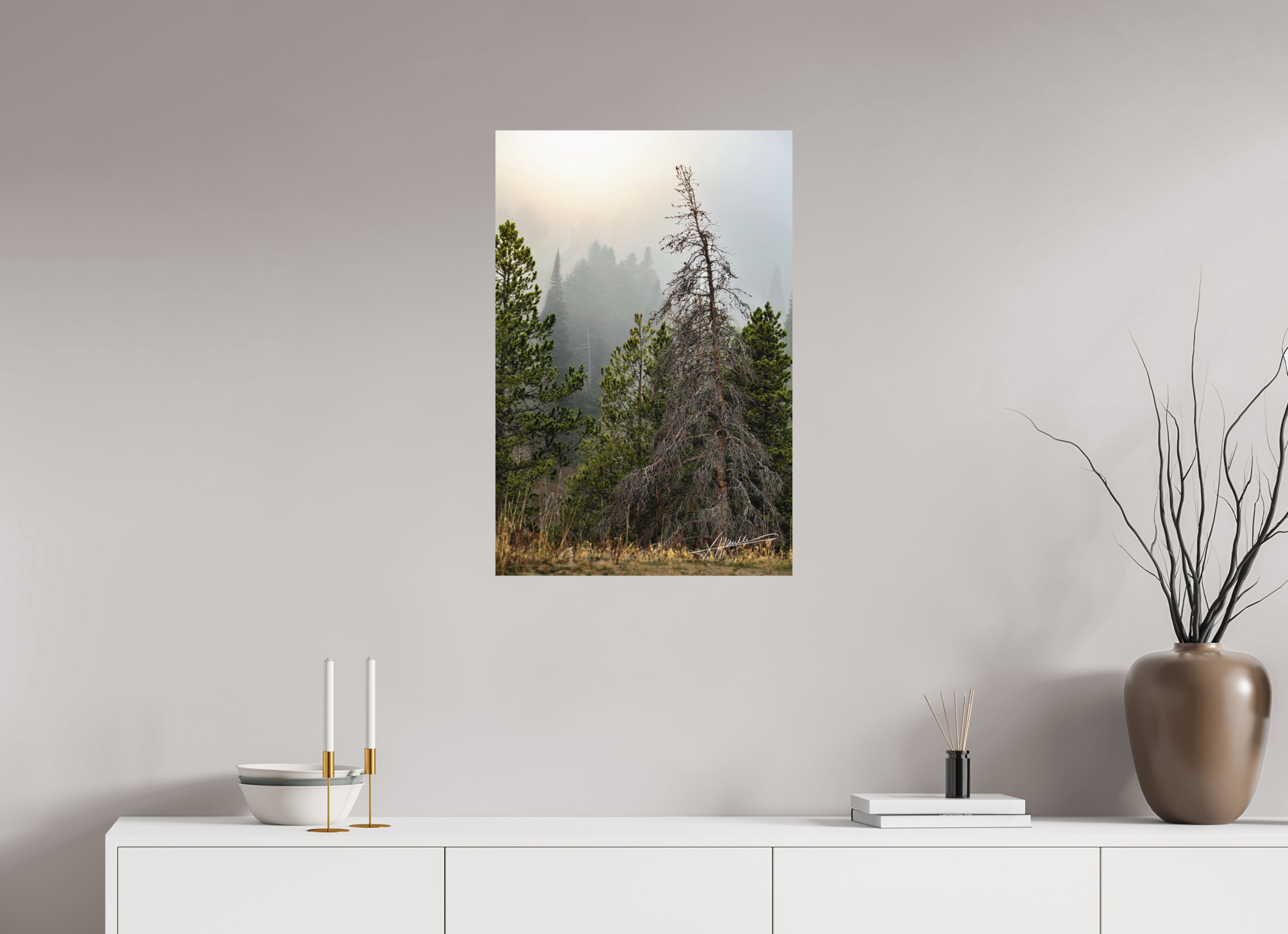 20 x 30″, Metal Dibond The Lifting Fog