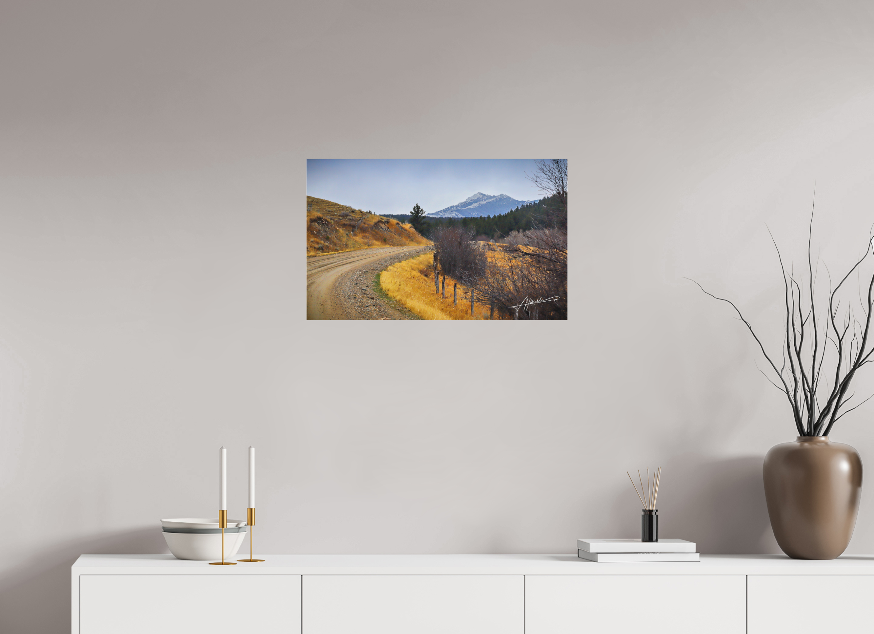 25.9 x 16″, Fine Pigment Under Acrylic The Road to Adventure