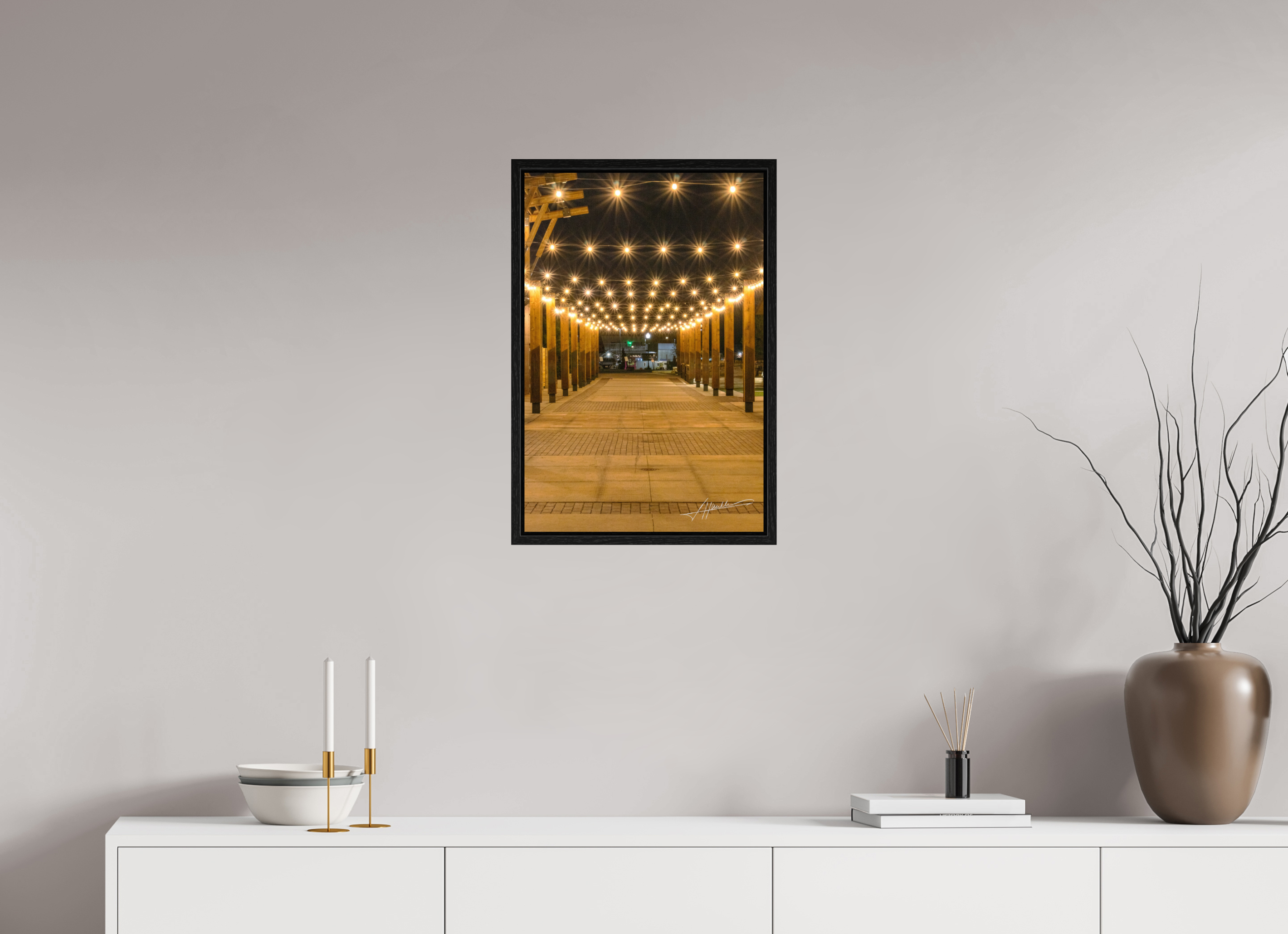 16 x 24″, Floater Frame Guiding Lights