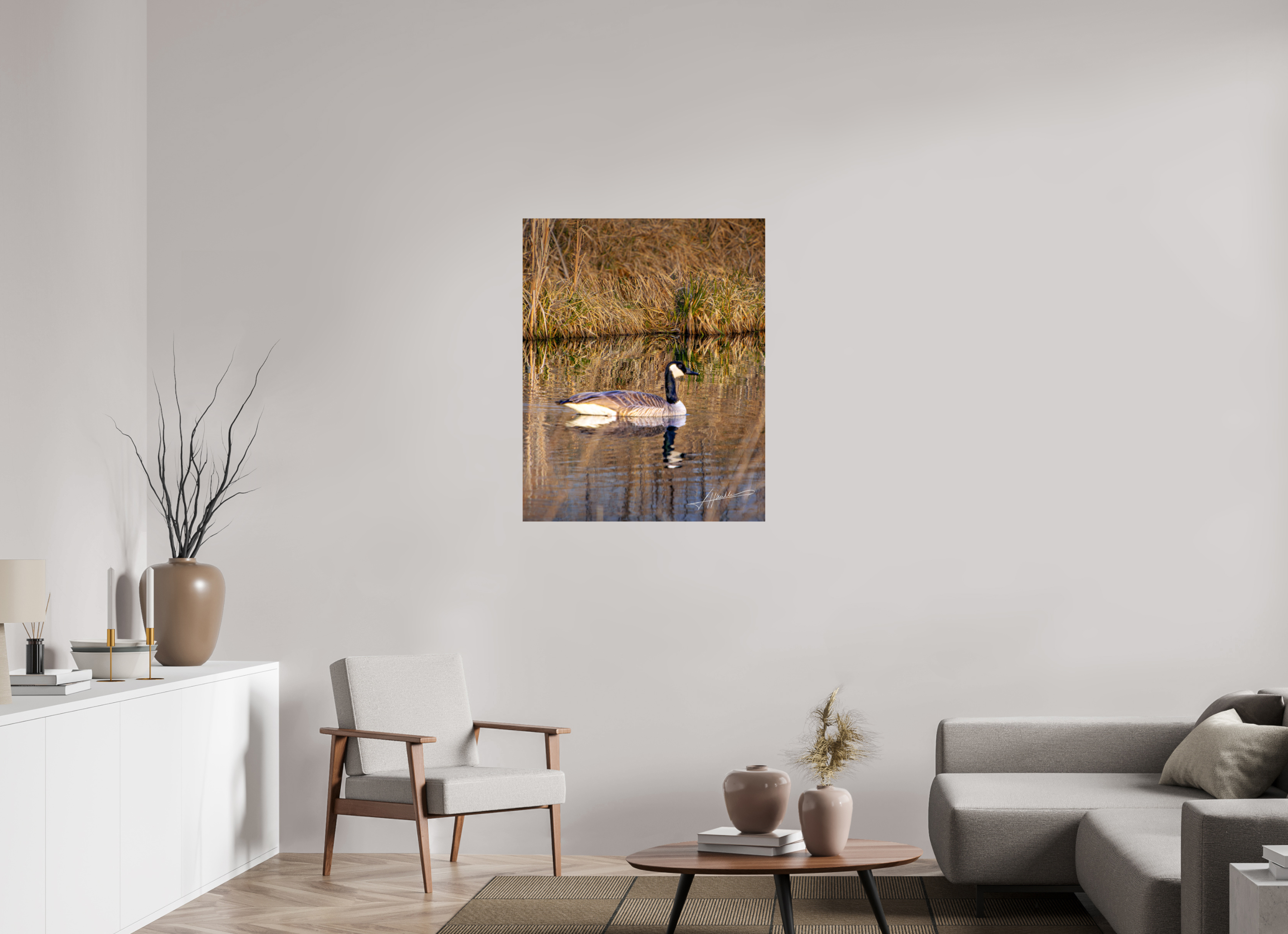 31 x 38.7″, Photo Print On Fujiflex High Gloss A Swimming Reflection