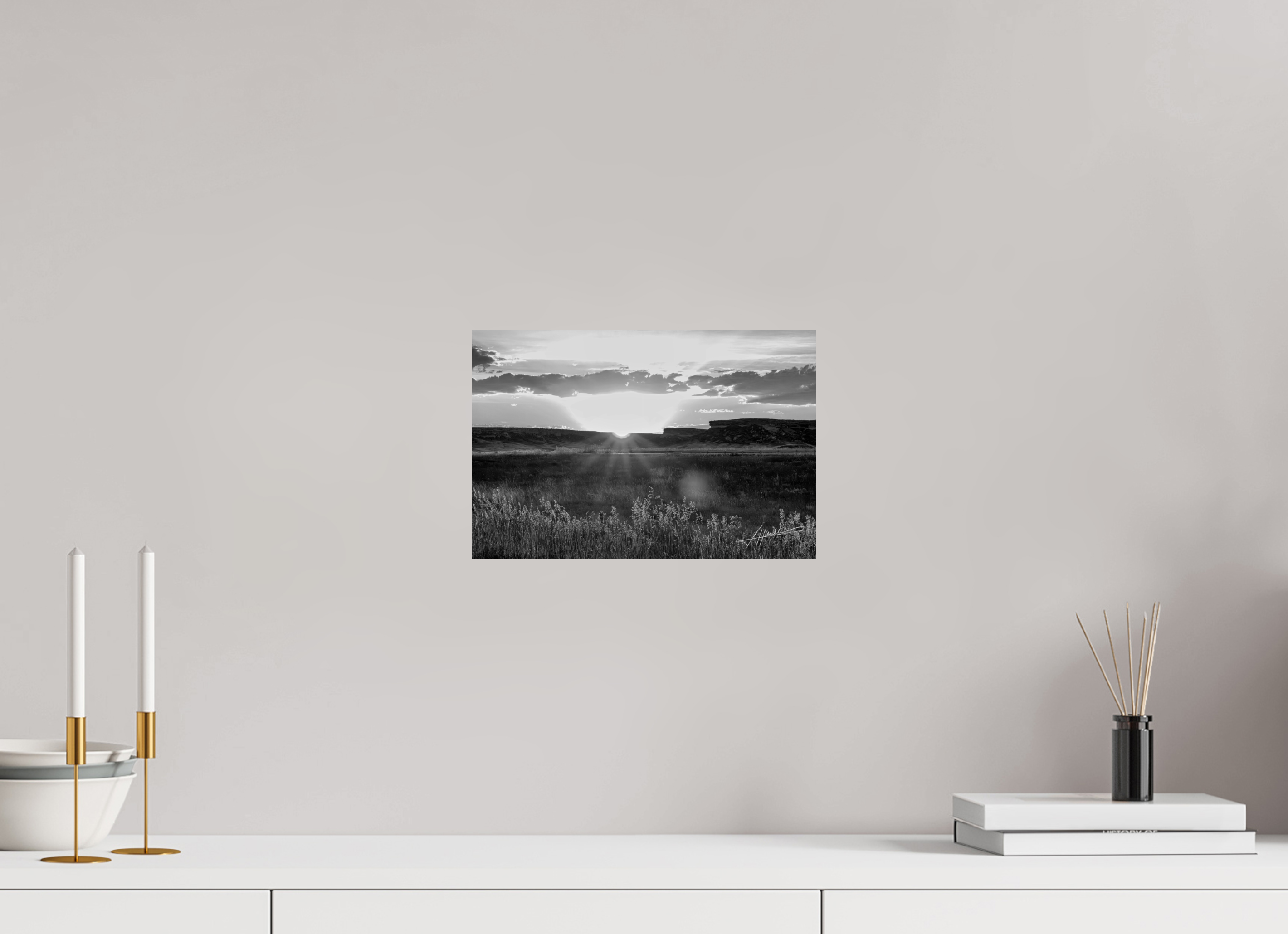 12 x 8″, Photo Print On Ilford Baryta Paper Sunrise on the Planes