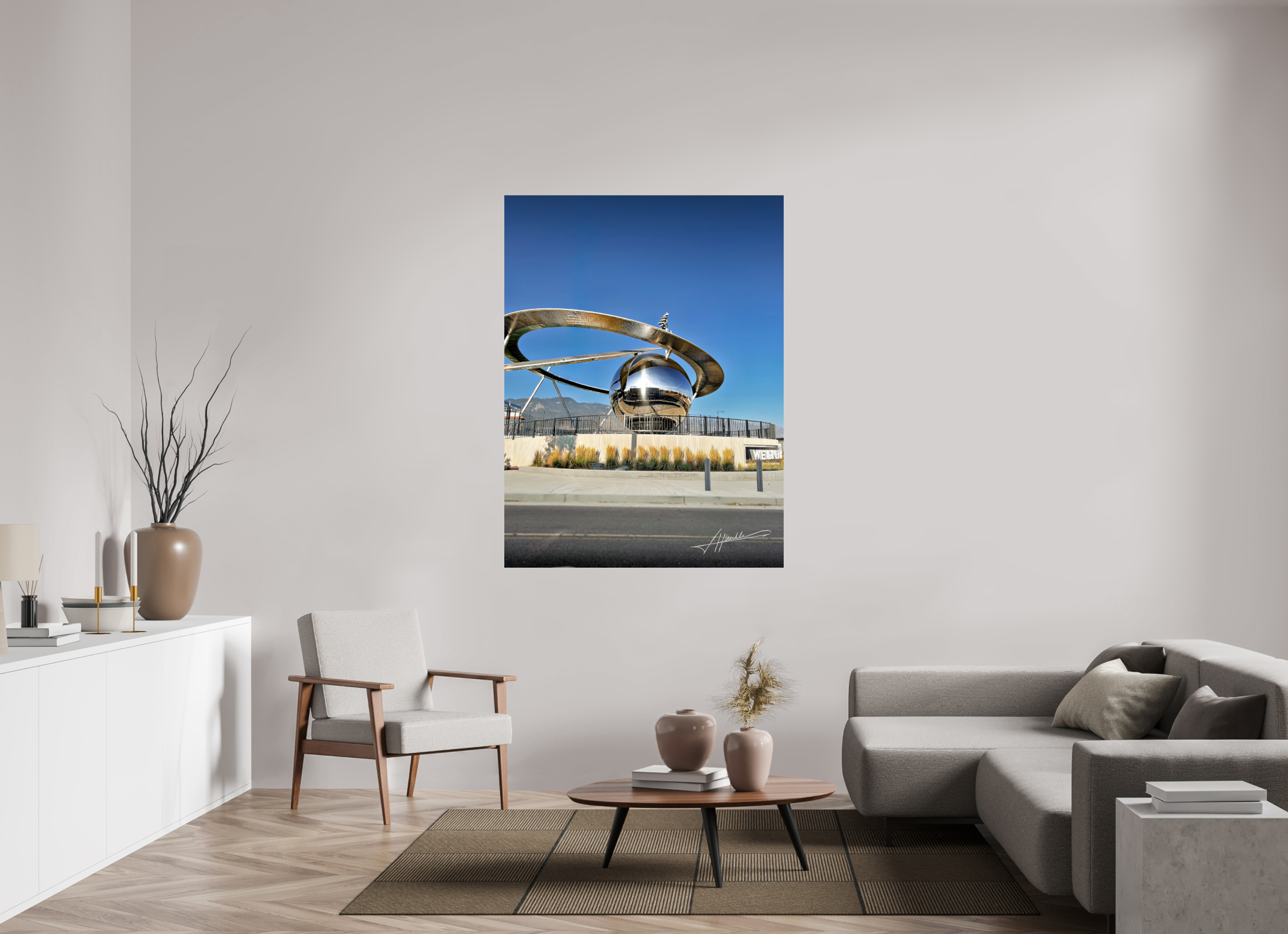 45 x 60″, Photo Print On Fujiflex High Gloss Epicenter Sculpture