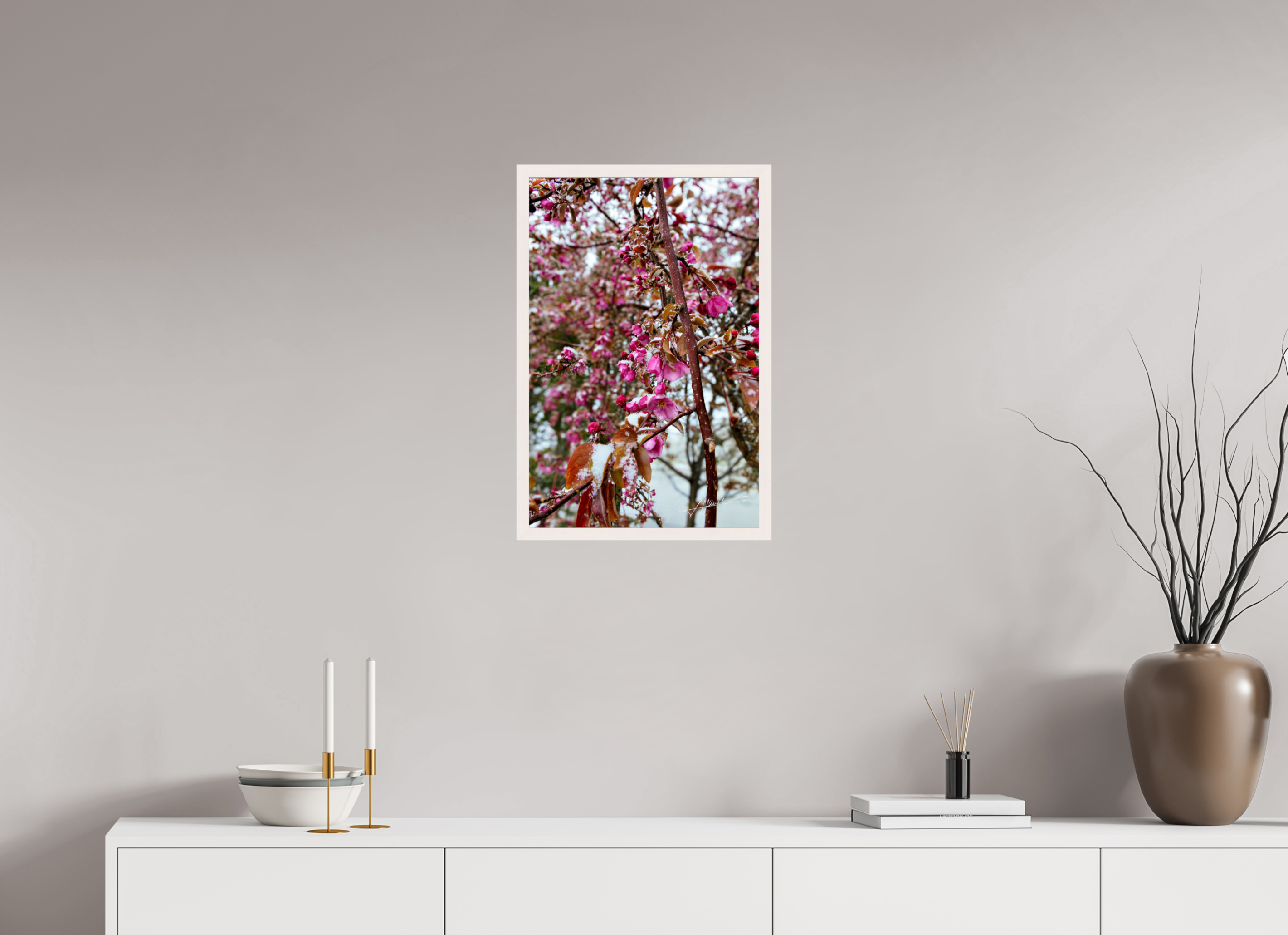 16 x 24″, Gallery Frame Late Spring Snow