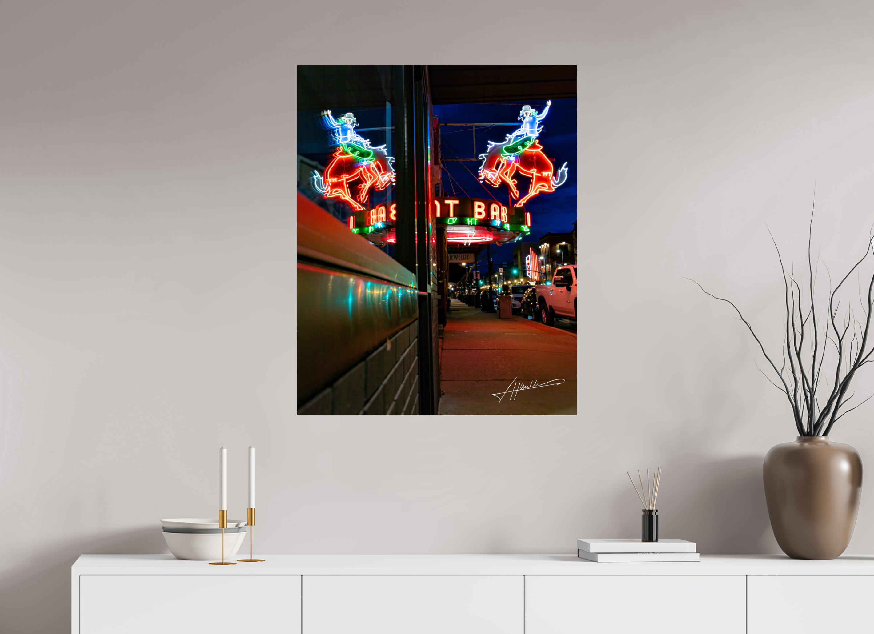 28 x 35″, Photo Print On Fujiflex High Gloss Mint Bar Sherridan