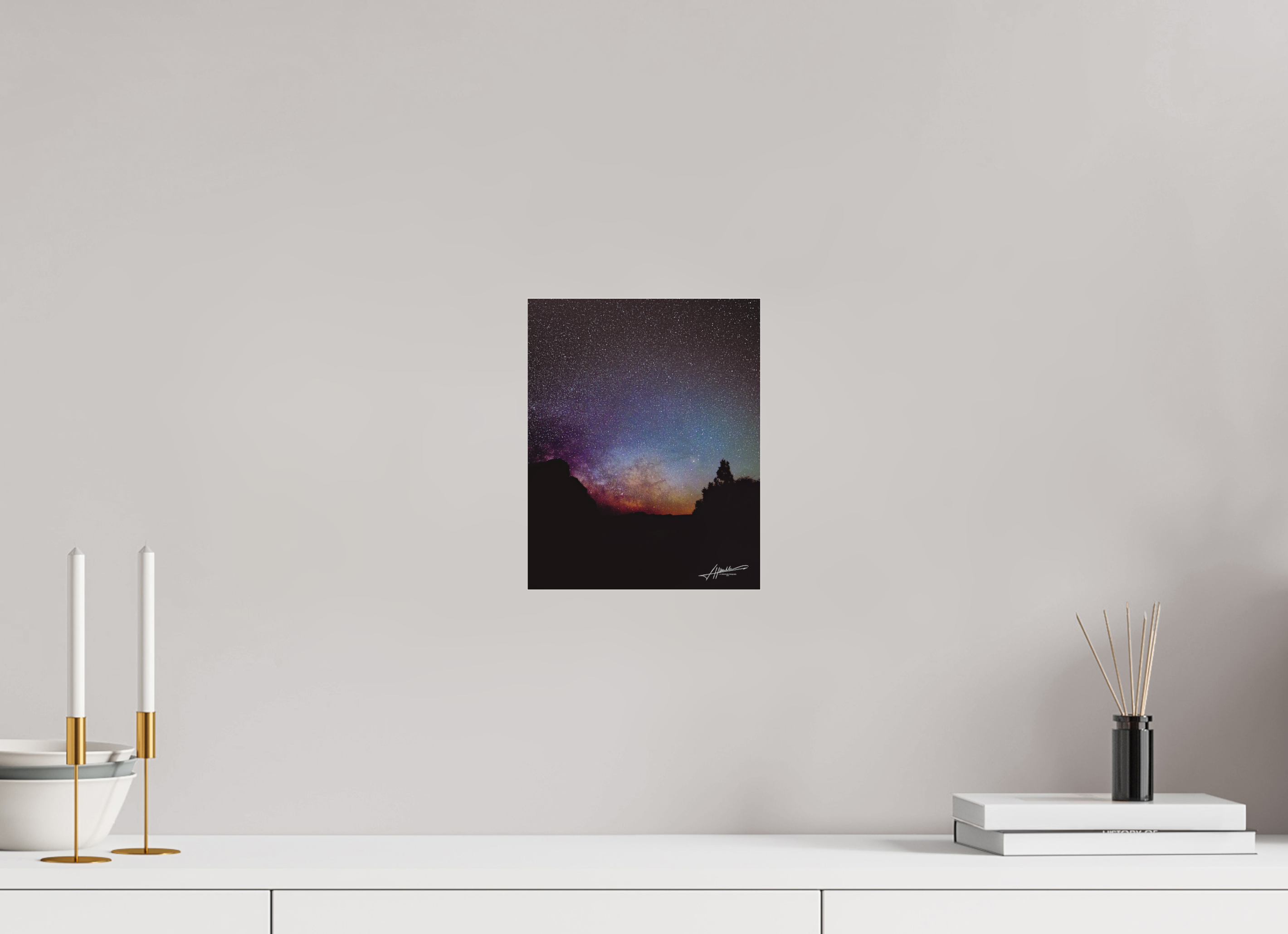 8 x 10″, Fine Pigment Under Acrylic Eye of the Milky Way