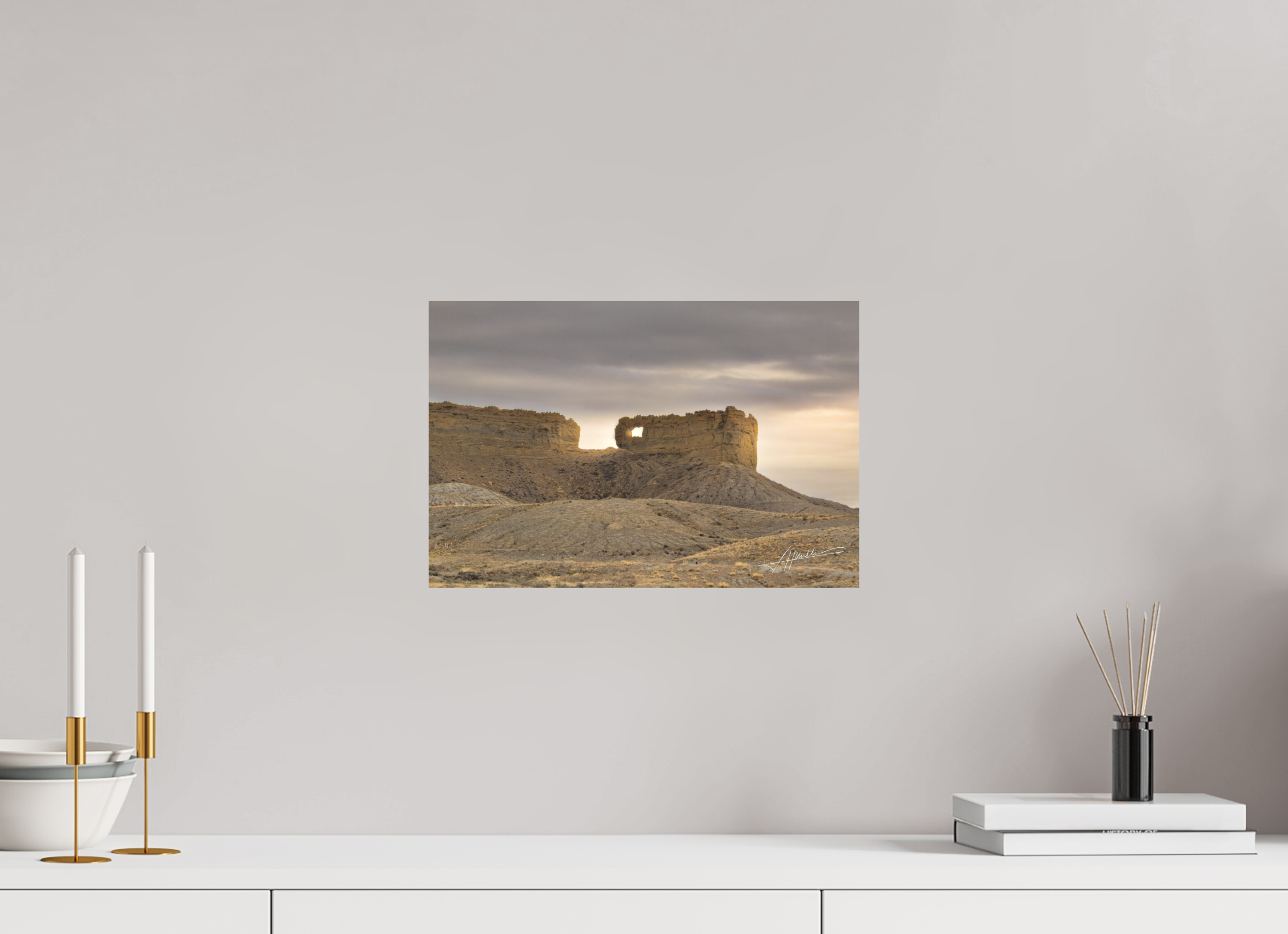 15 x 10″, Photo Print On Fujiflex High Gloss Sun on the Buttes