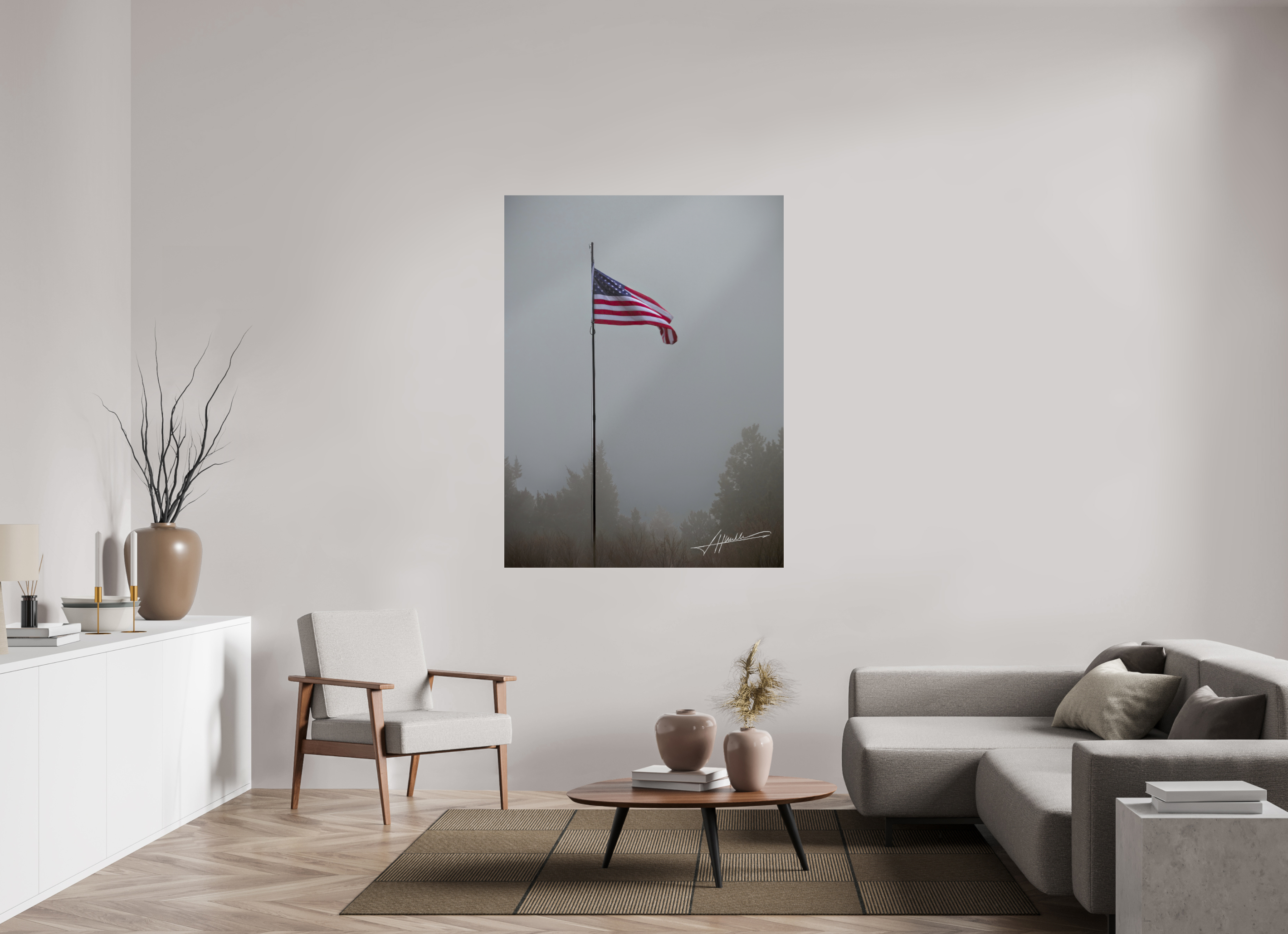45 x 60″, Photo Print On Fuji Crystal DP II Flag in the Breeze