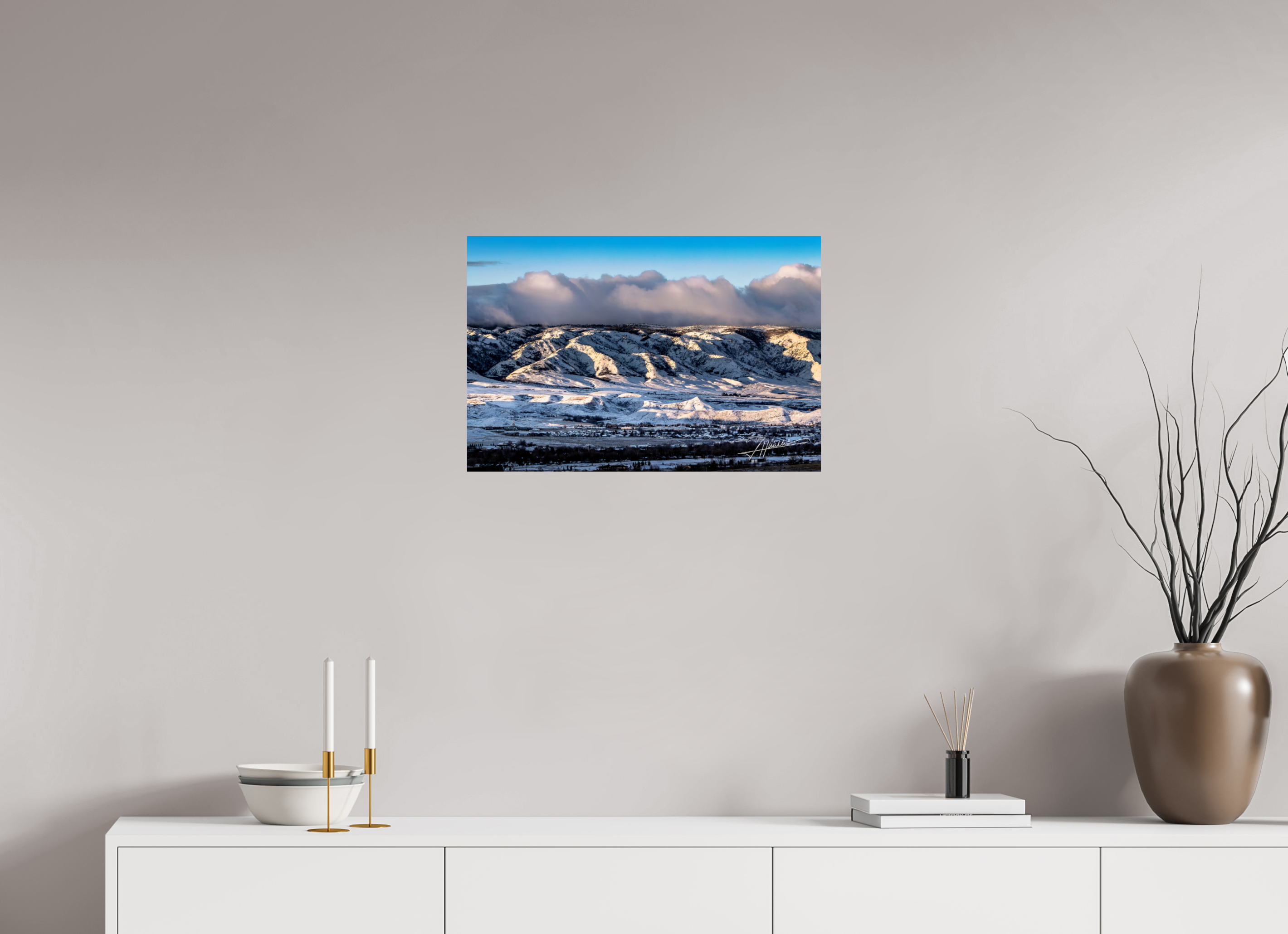 24 x 16″, Photo Print On Fuji Crystal DP II Sunset After a Snow Storm