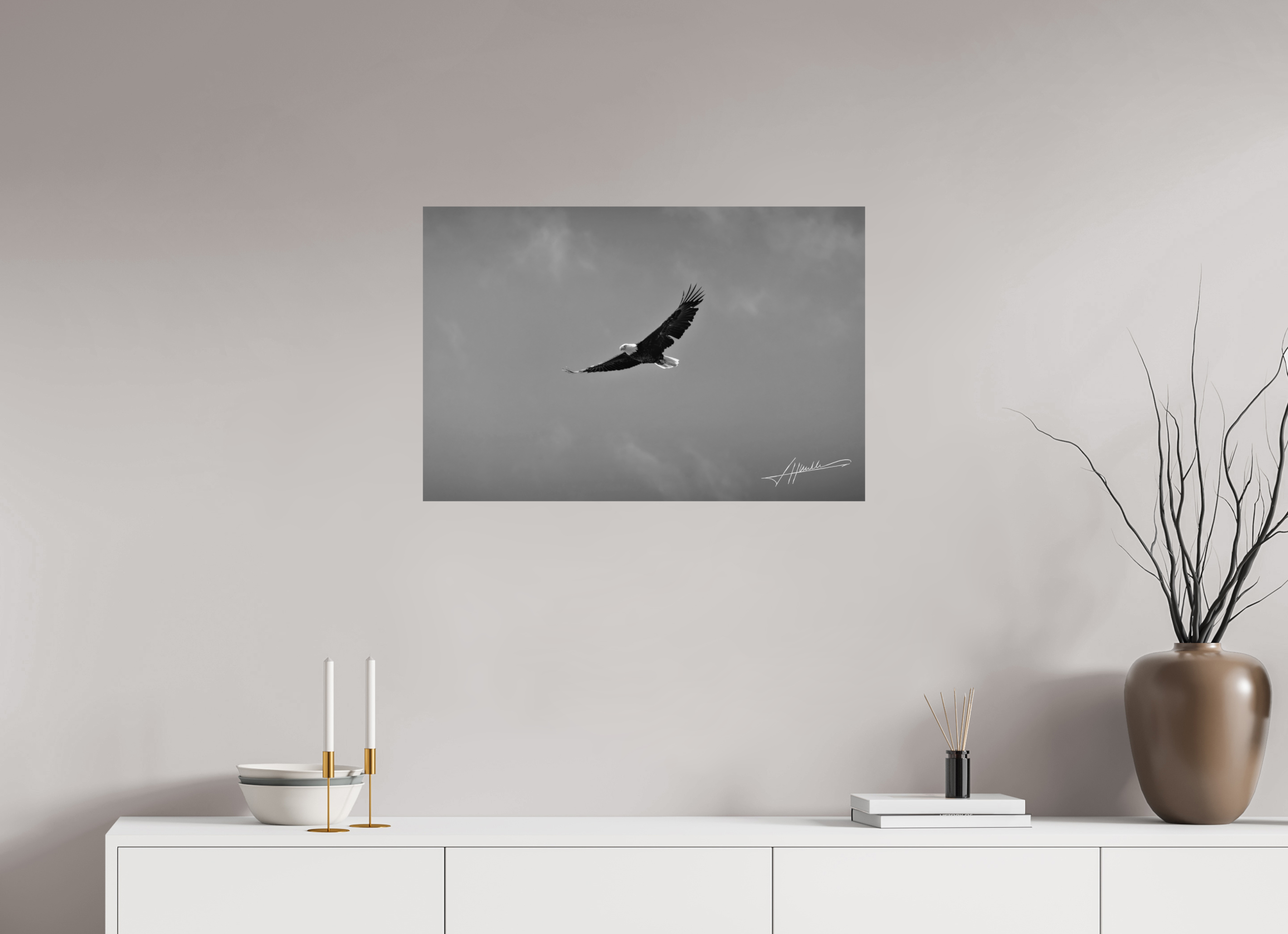 30 x 20″, Photo Print On Ilford Baryta Paper Soaring Free