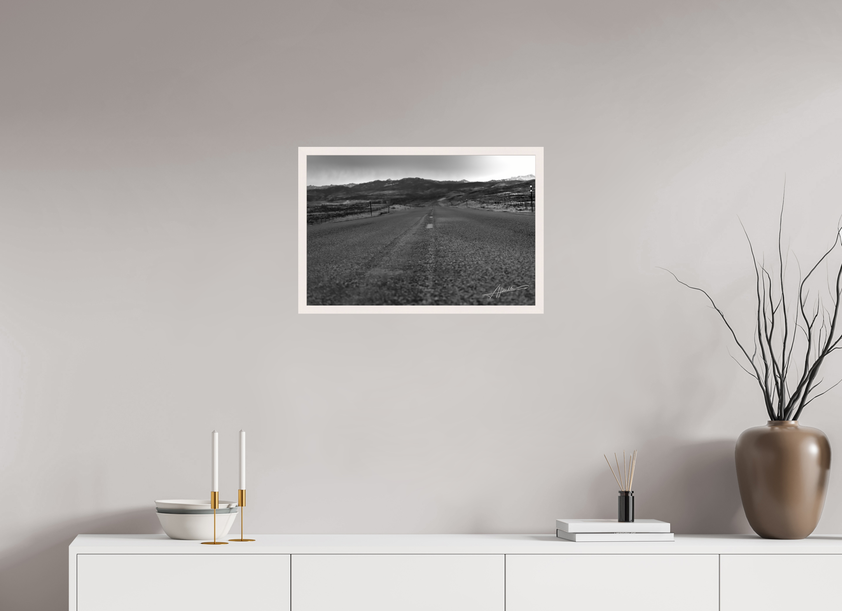 24 x 16″, Gallery Frame Highway to the Storm