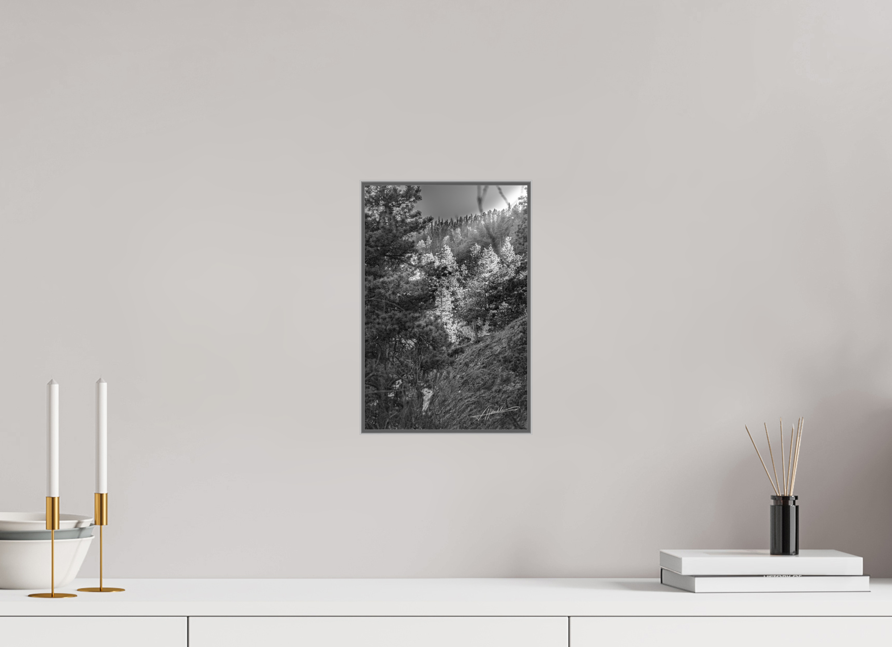 8 x 12″, Aluminum ArtBox Sun in the Mountains