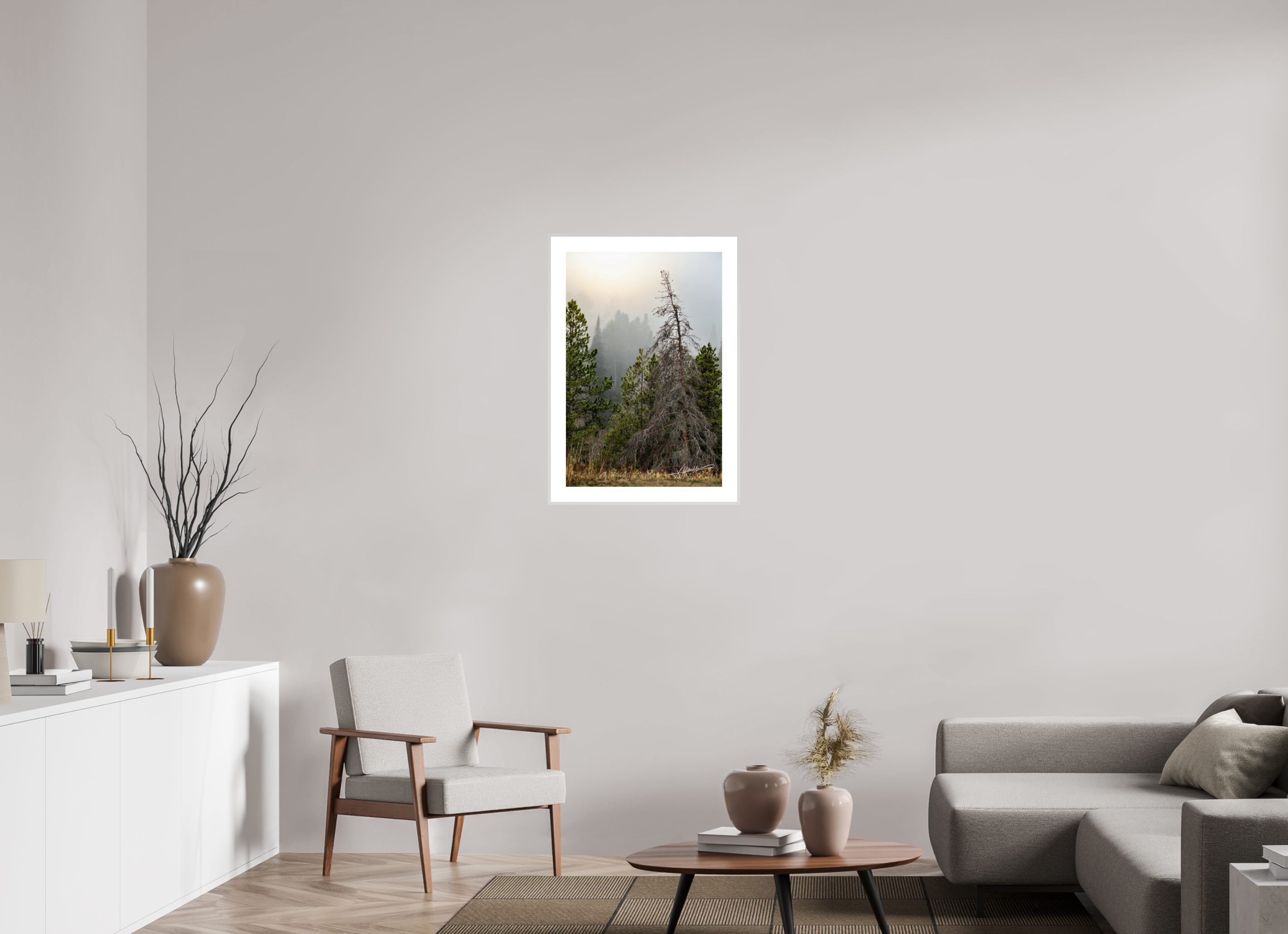 20 x 30″, Changeable Magnetic Frame The Lifting Fog
