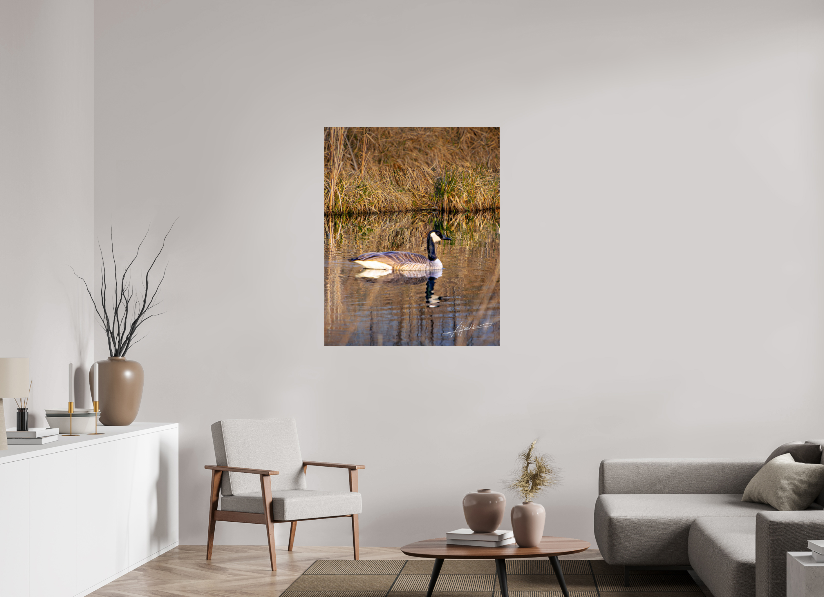 35 x 43.7″, Photo Print On Fujiflex High Gloss A Swimming Reflection