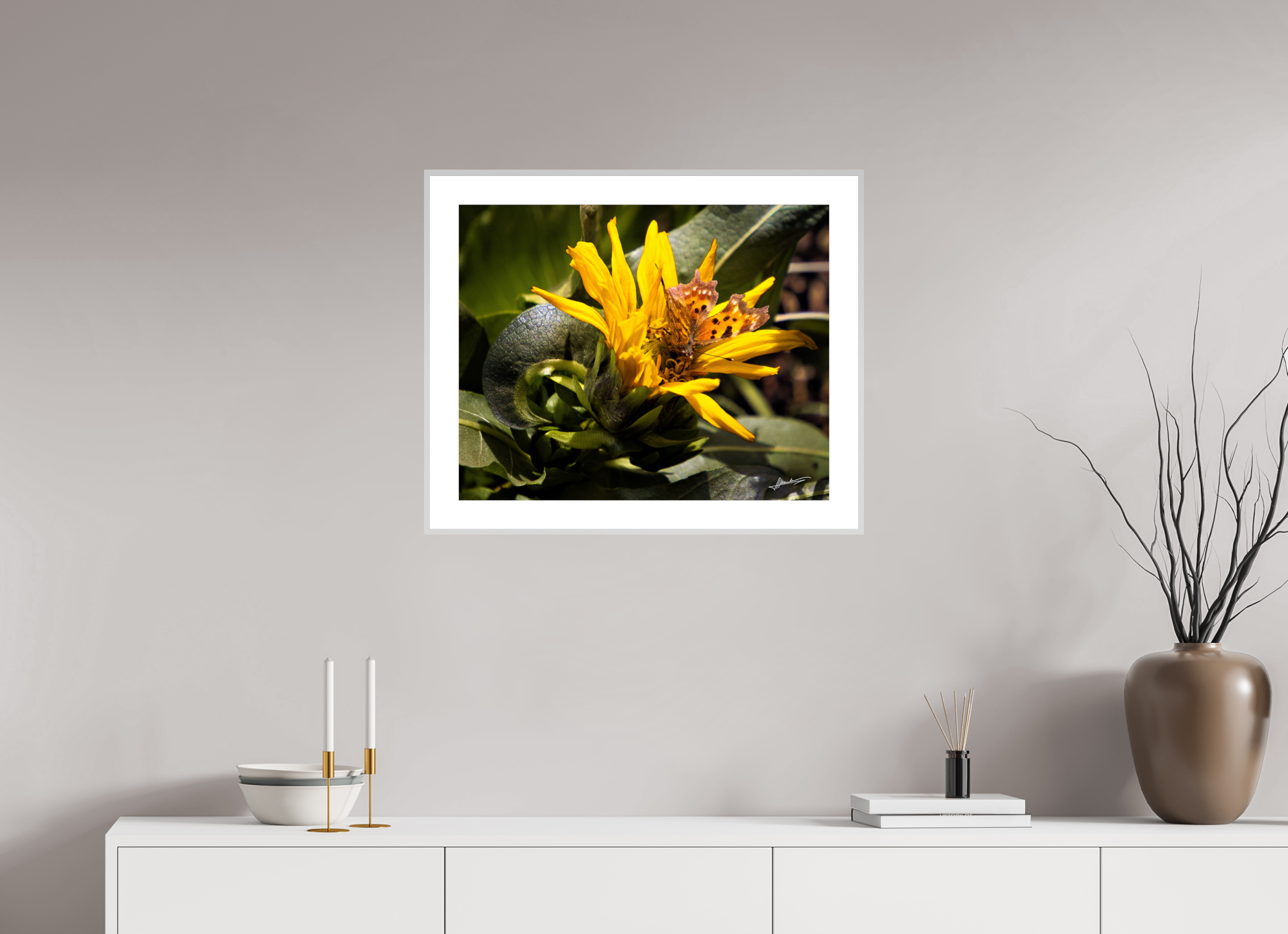 25 x 20″, Changeable Magnetic Frame Busy Butterfly