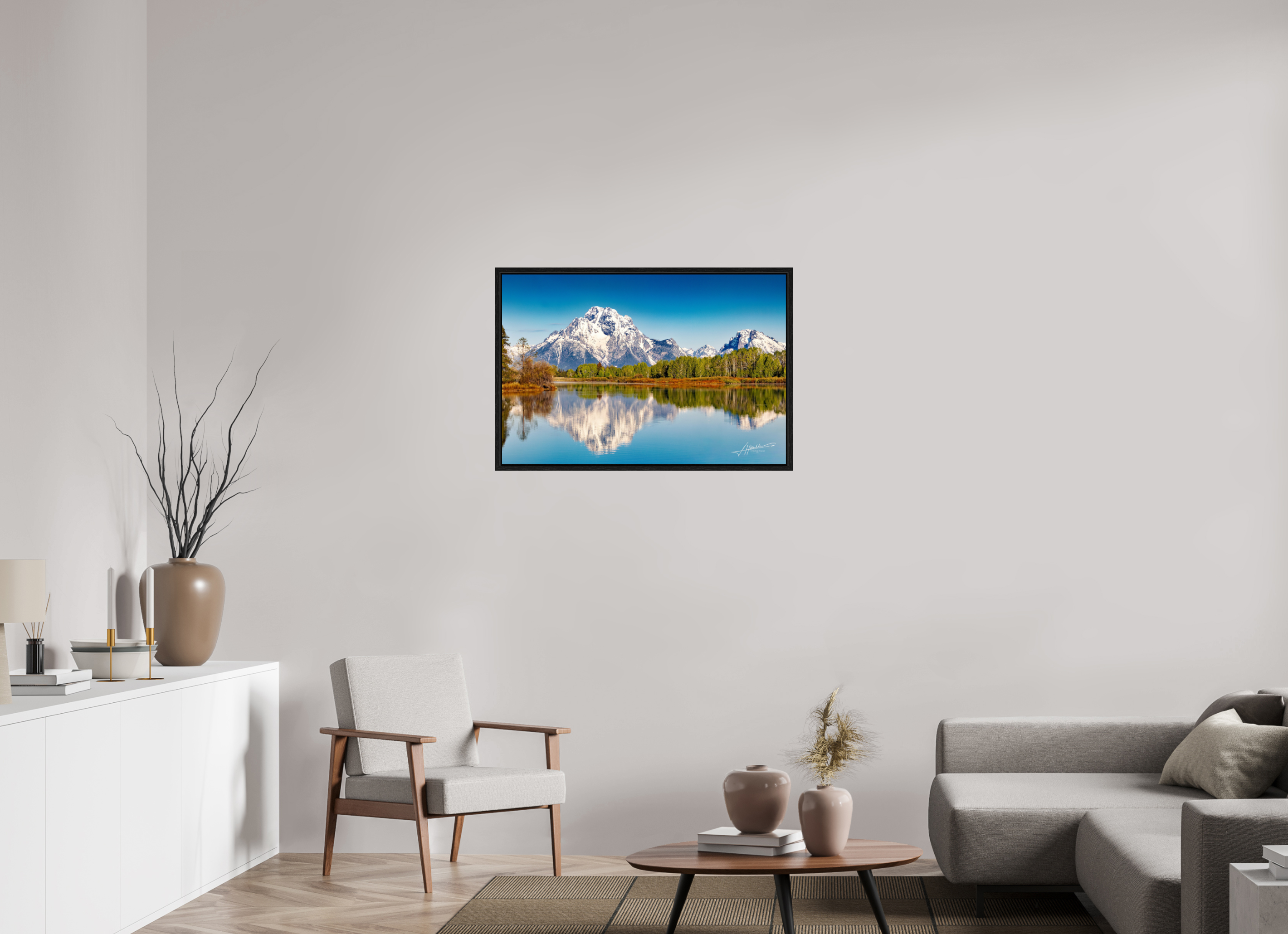 36 x 24″, Floater Frame Serene Reflection