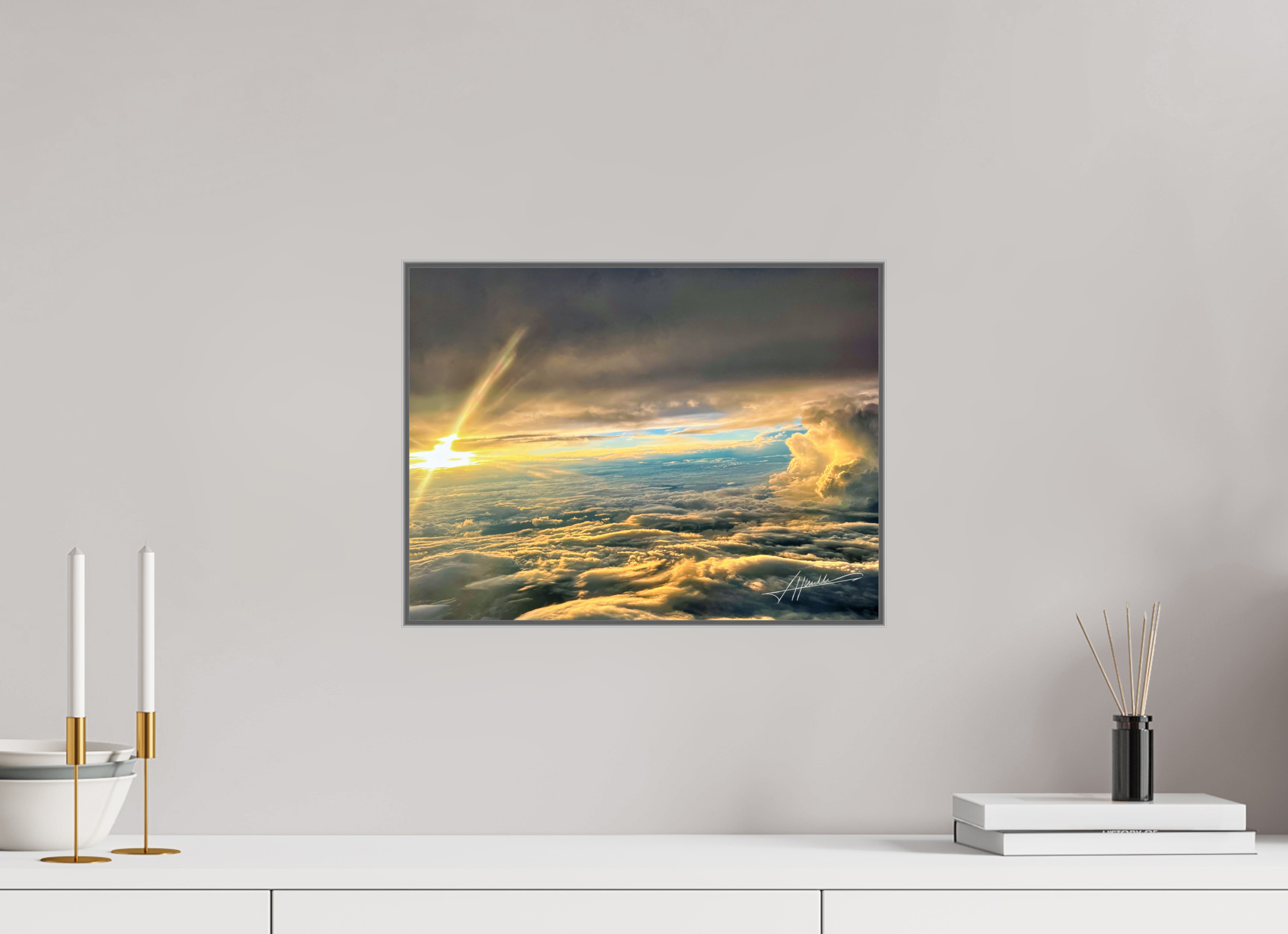 16 x 12″, Aluminum ArtBox Above the clouds