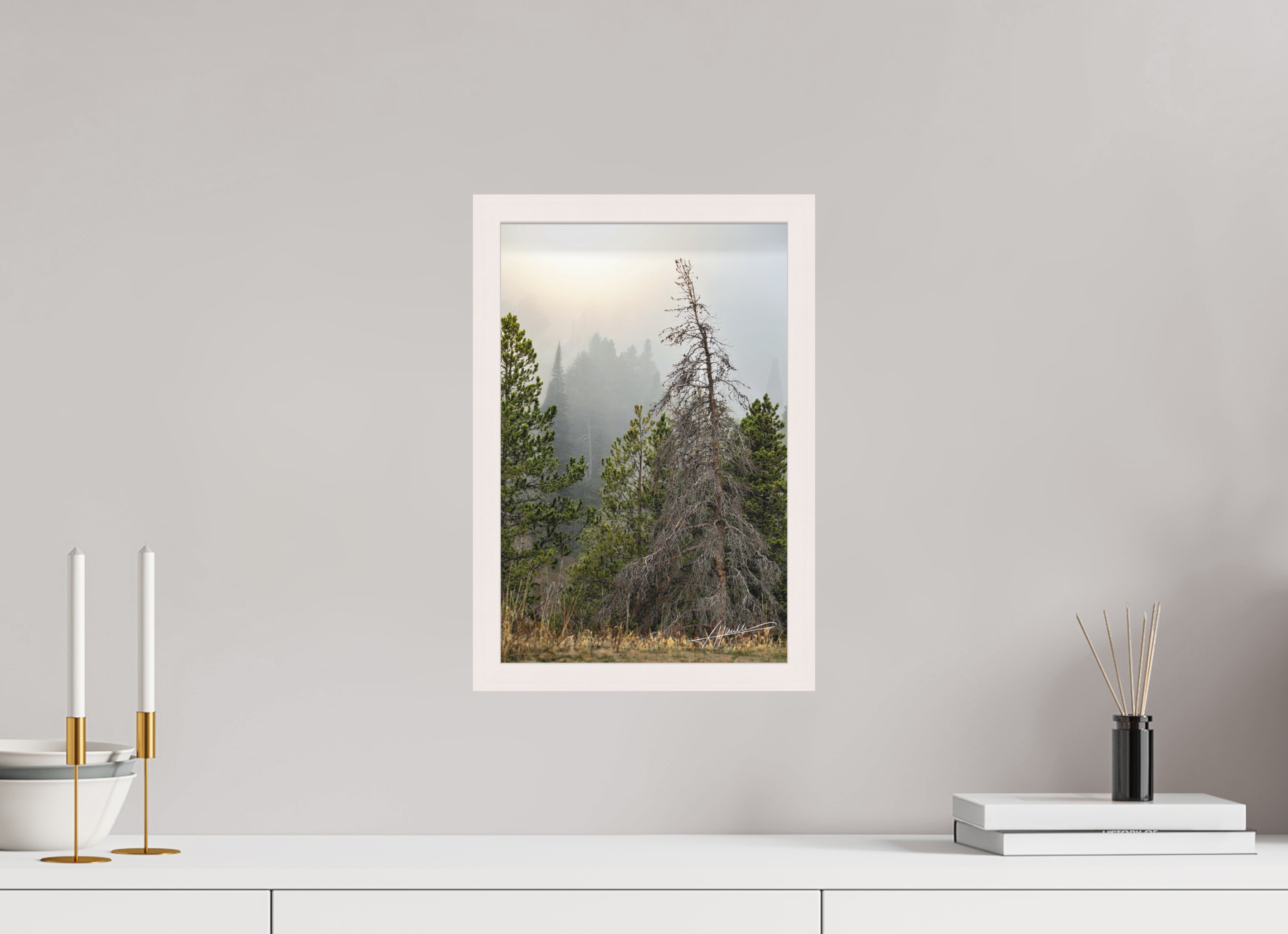 10 x 15″, Shadow Box Frame The Lifting Fog