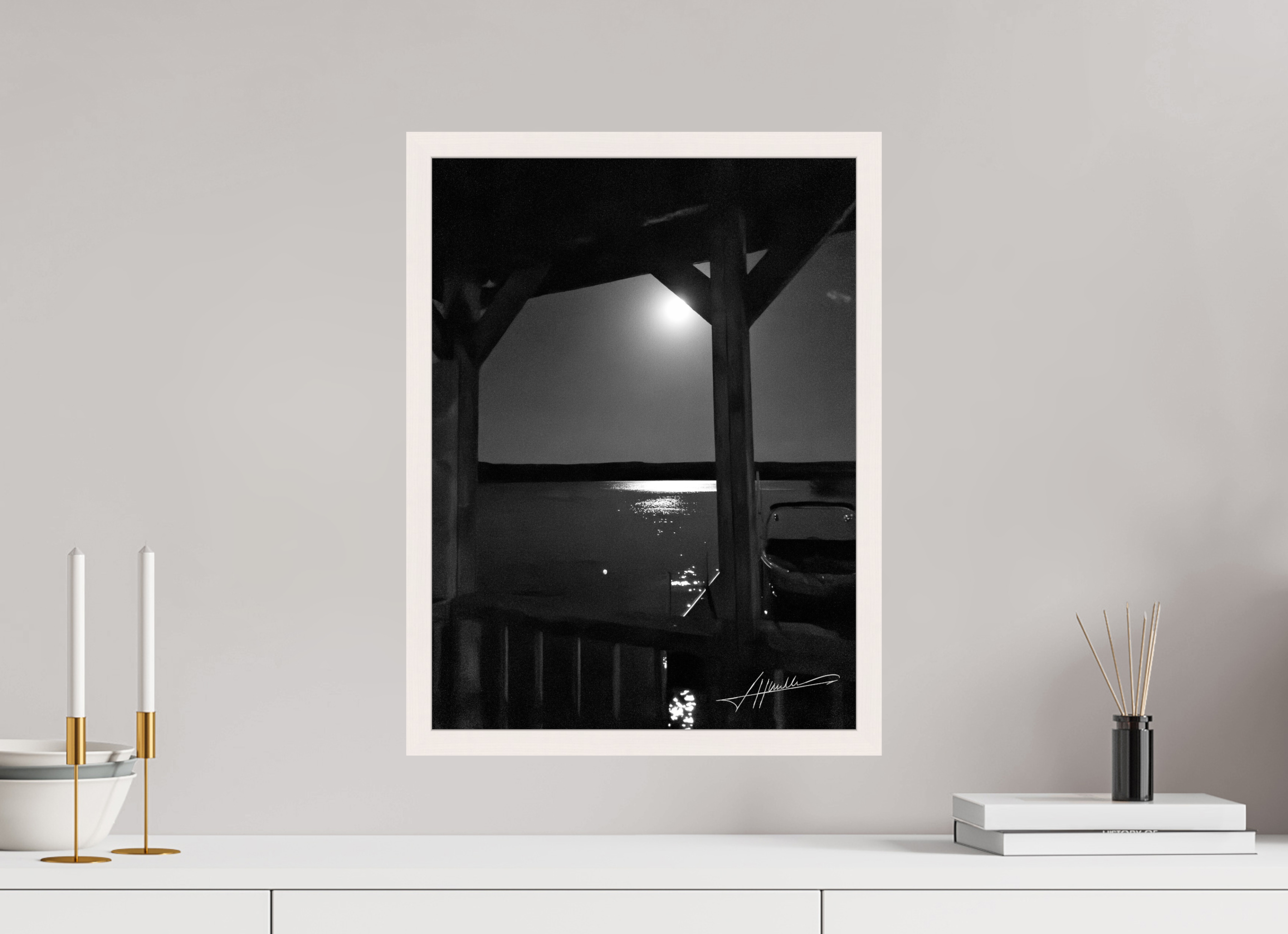 15 x 20″, Gallery Frame A Night on the Water