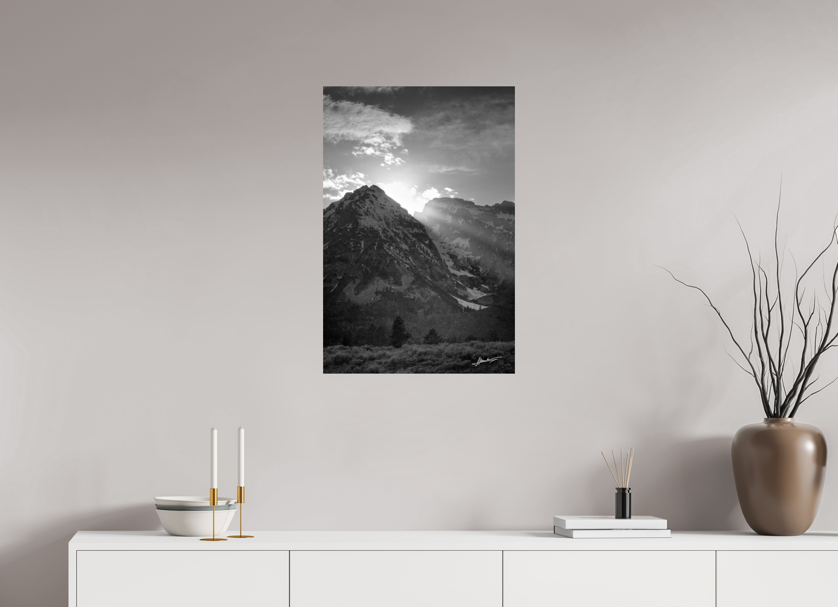 20 x 30″, Photo Print On Ilford Baryta Paper Light on the Valley