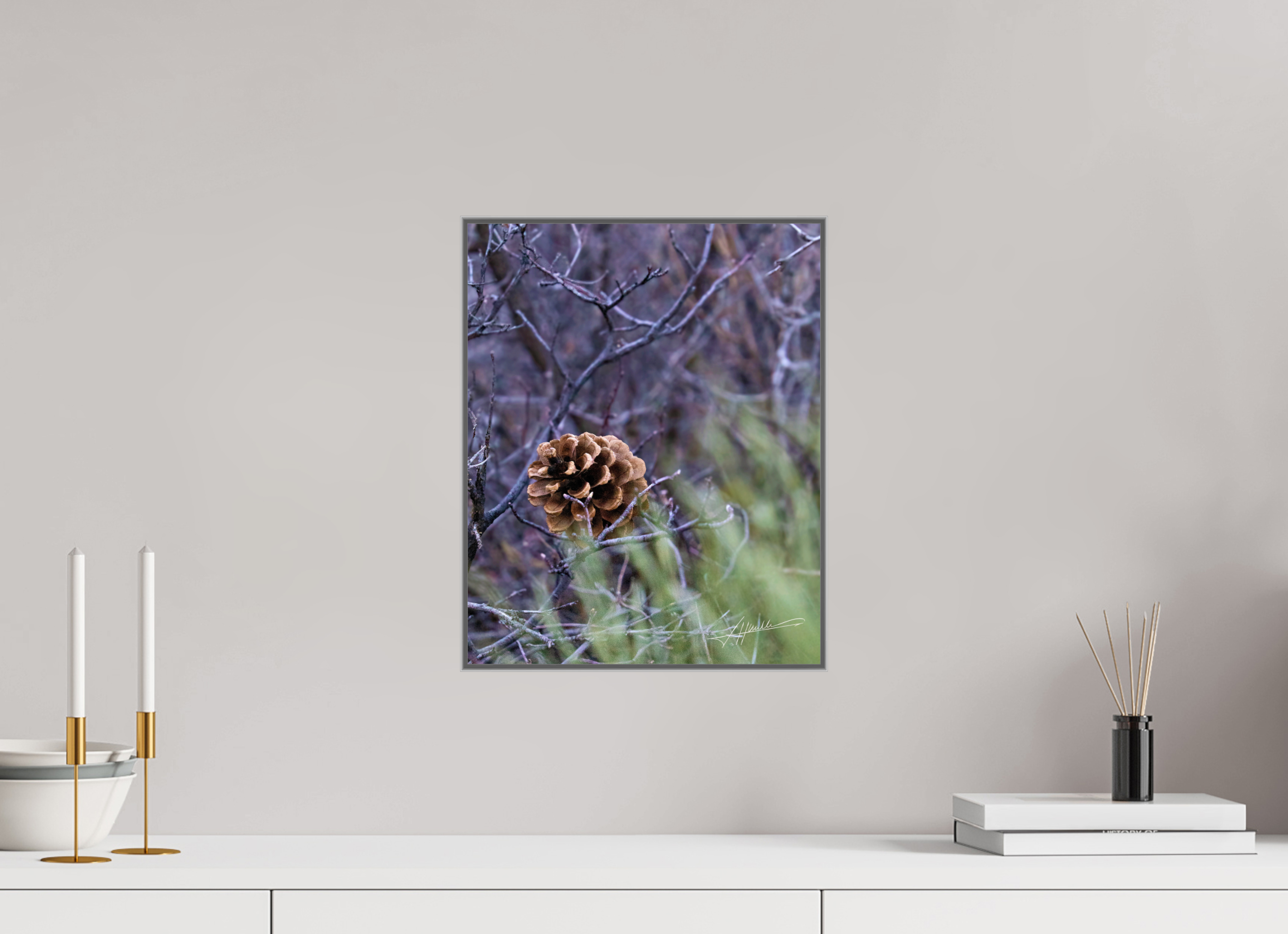 12 x 15″, Aluminum ArtBox Mountain Pinecone