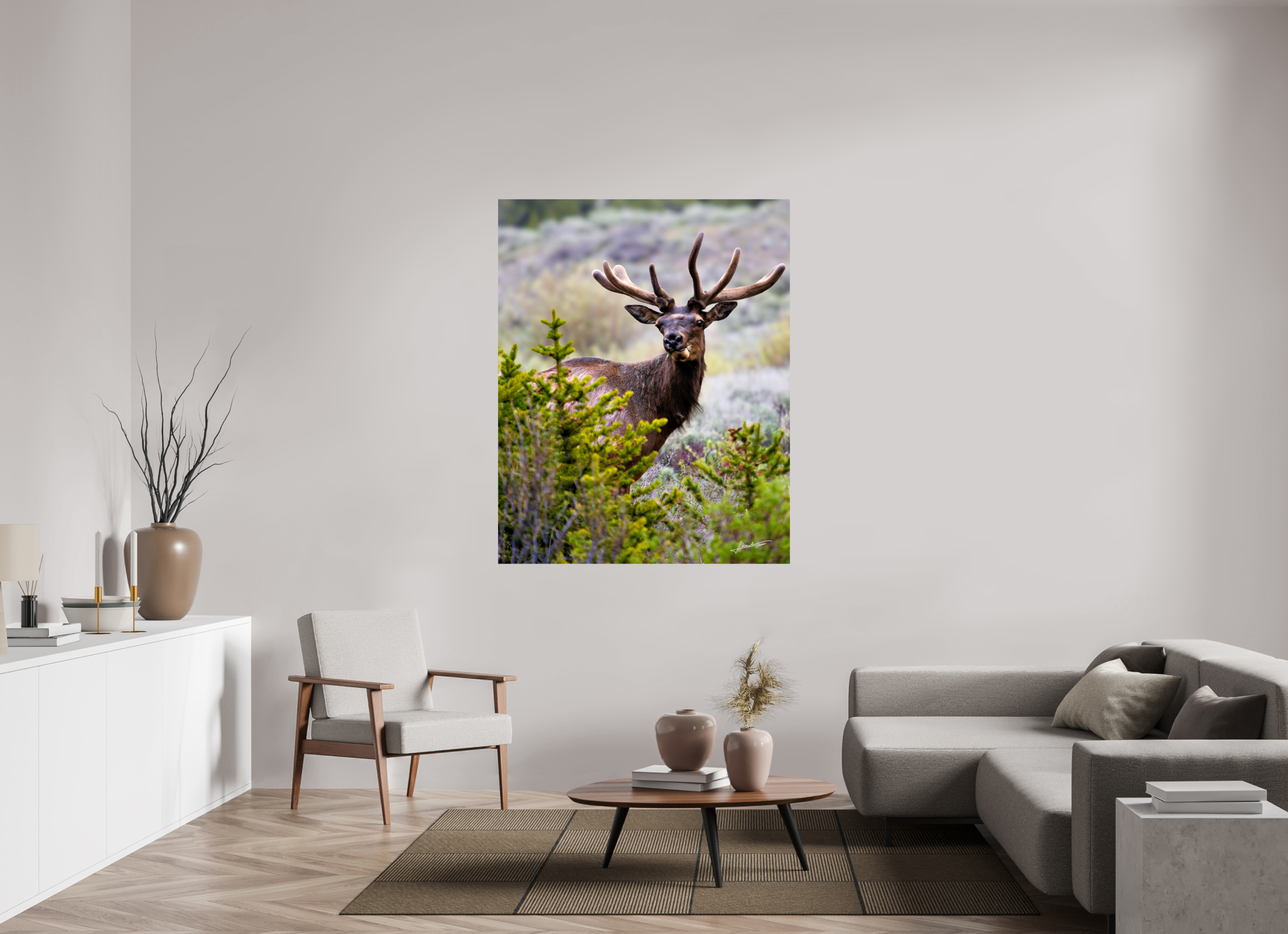 47 x 58.7″, Metallic Photo Print On Fuji Crystal Pearl Velvet Bull