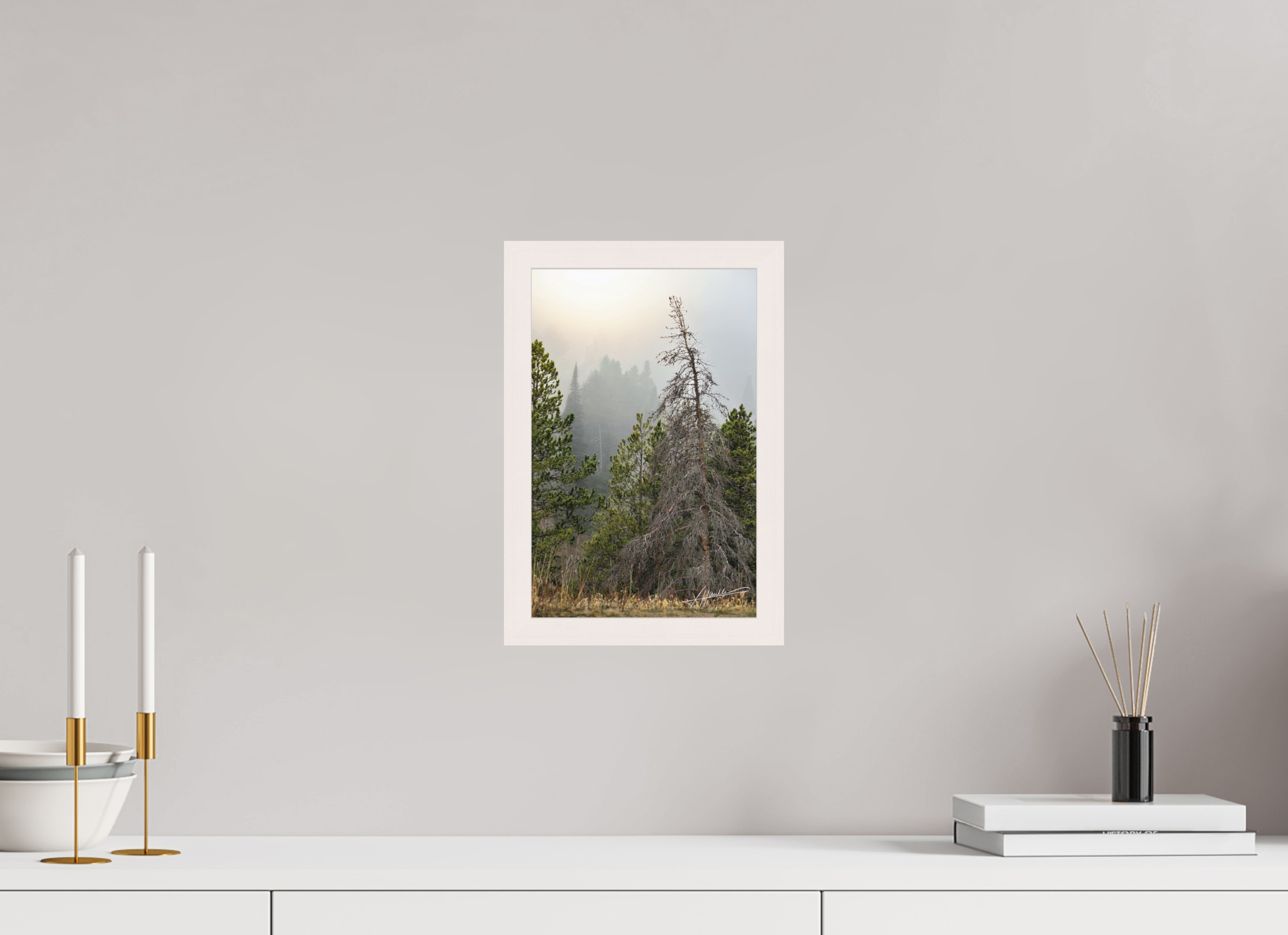 8 x 12″, Shadow Box Frame The Lifting Fog