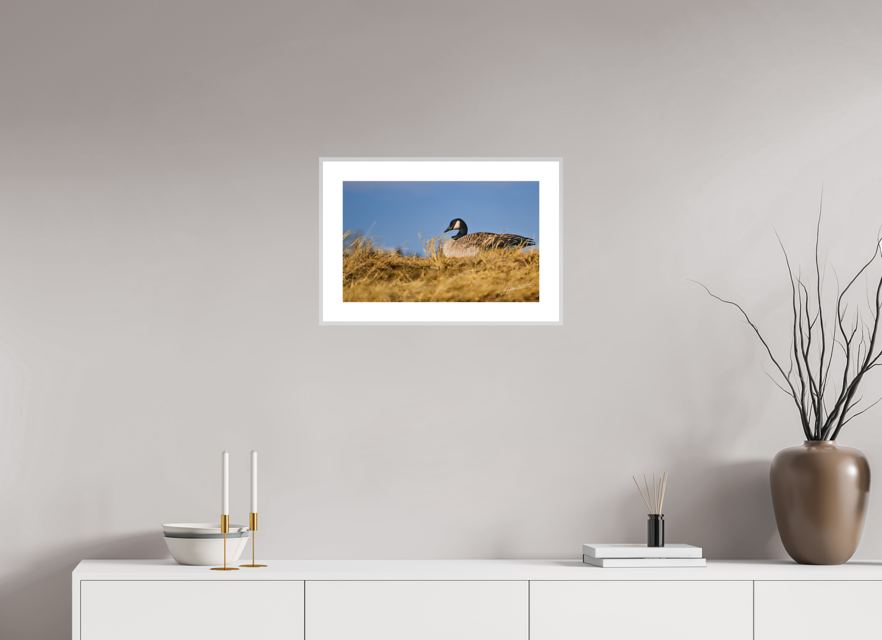 19.4 x 12″, Changeable Magnetic Frame The Nesting Goose