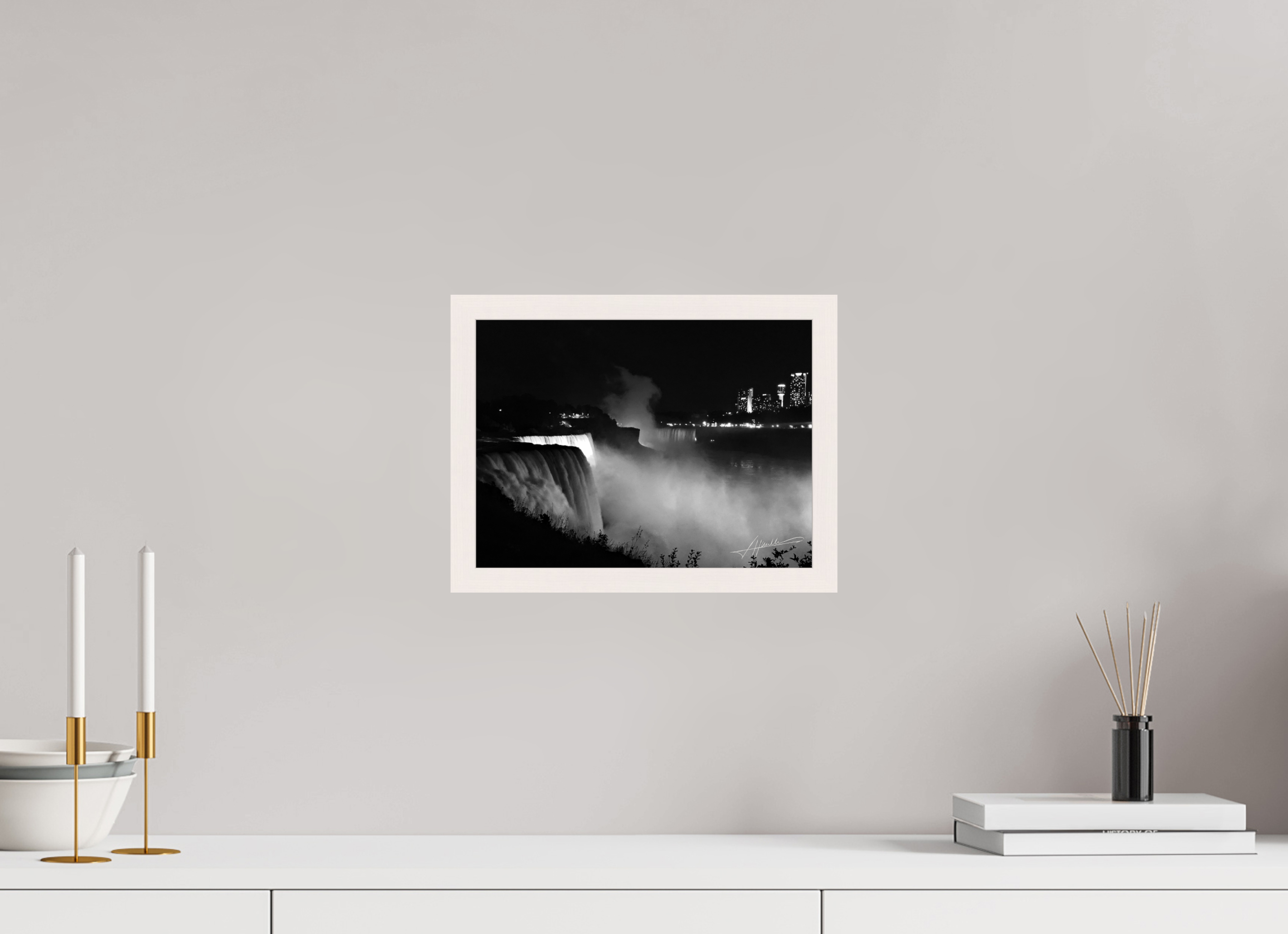 12 x 9″, Gallery Frame A Night at Niagara