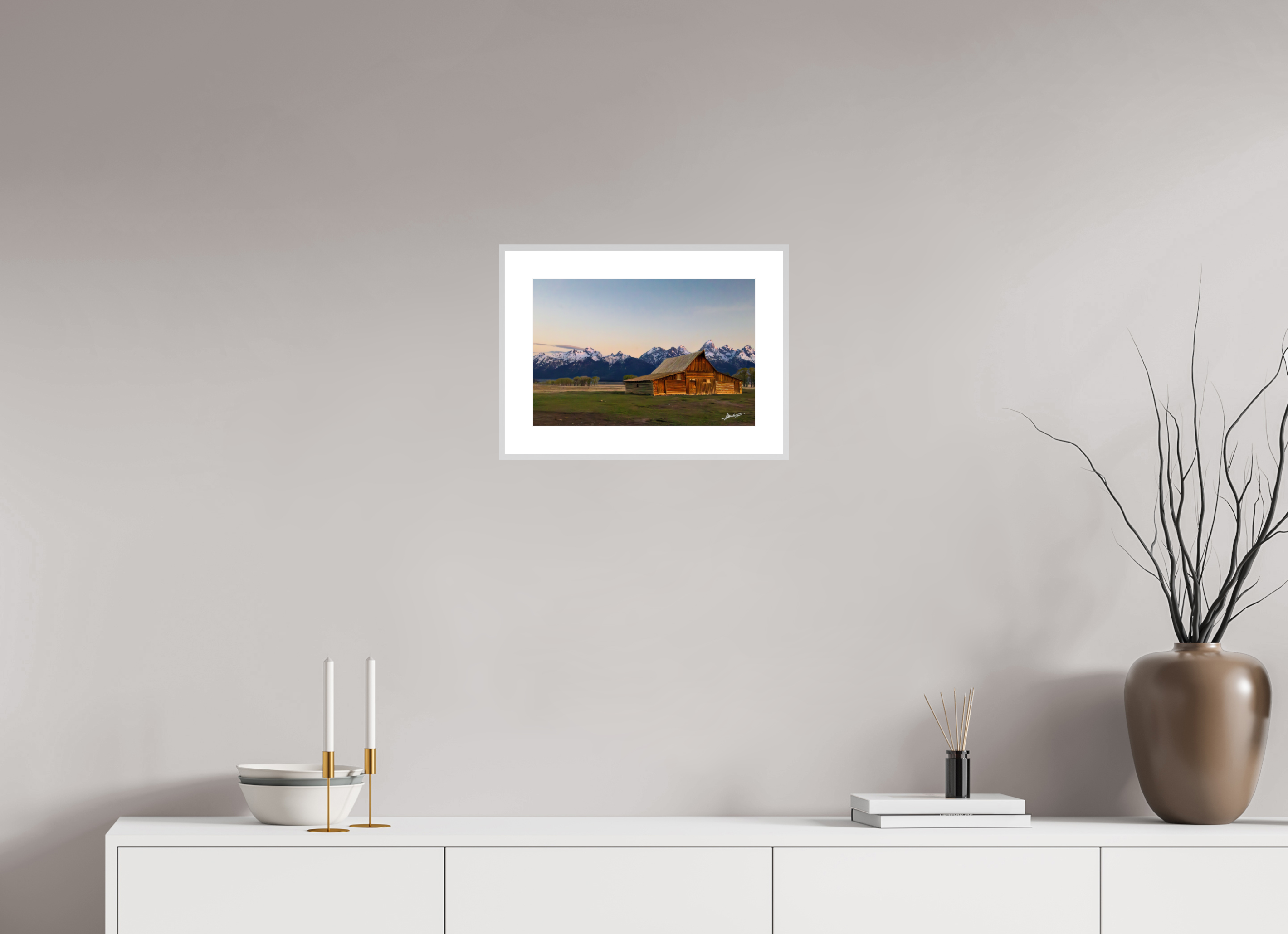 15 x 10″, Changeable Magnetic Frame Sunrise on the T.A. Barn
