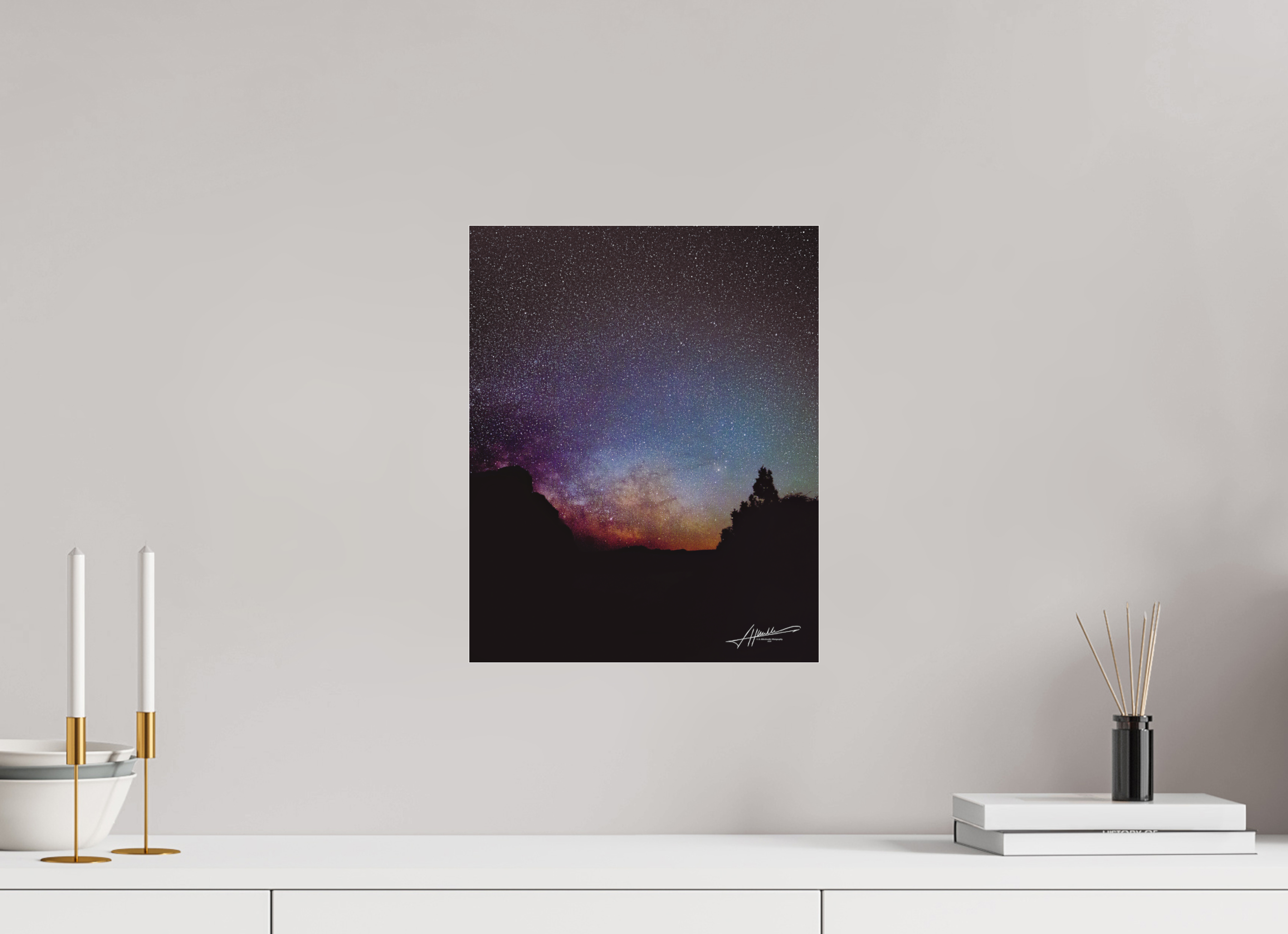 12 x 15″, Fine Pigment Under Acrylic Eye of the Milky Way