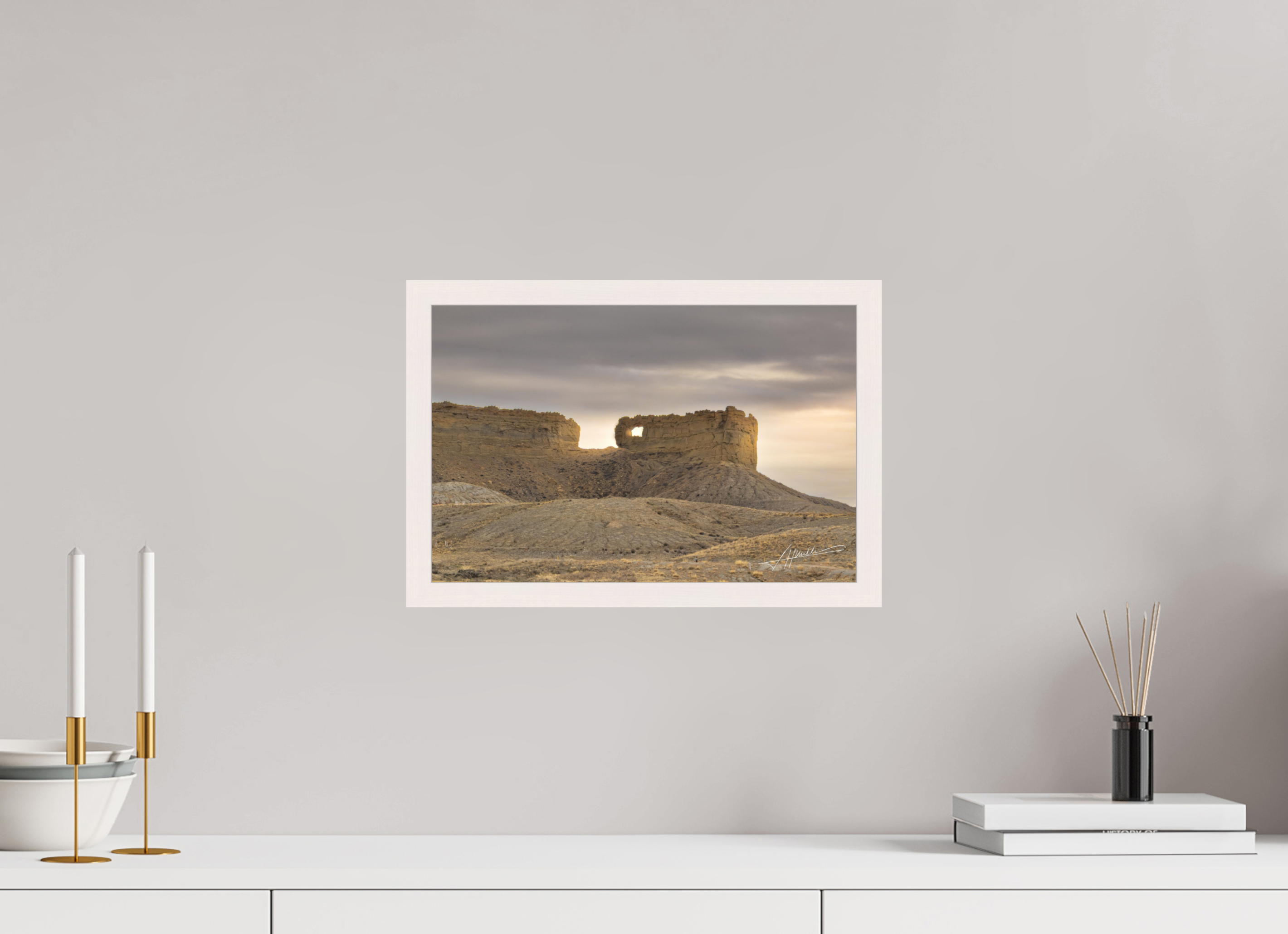 15 x 10″, Gallery Frame Sun on the Buttes