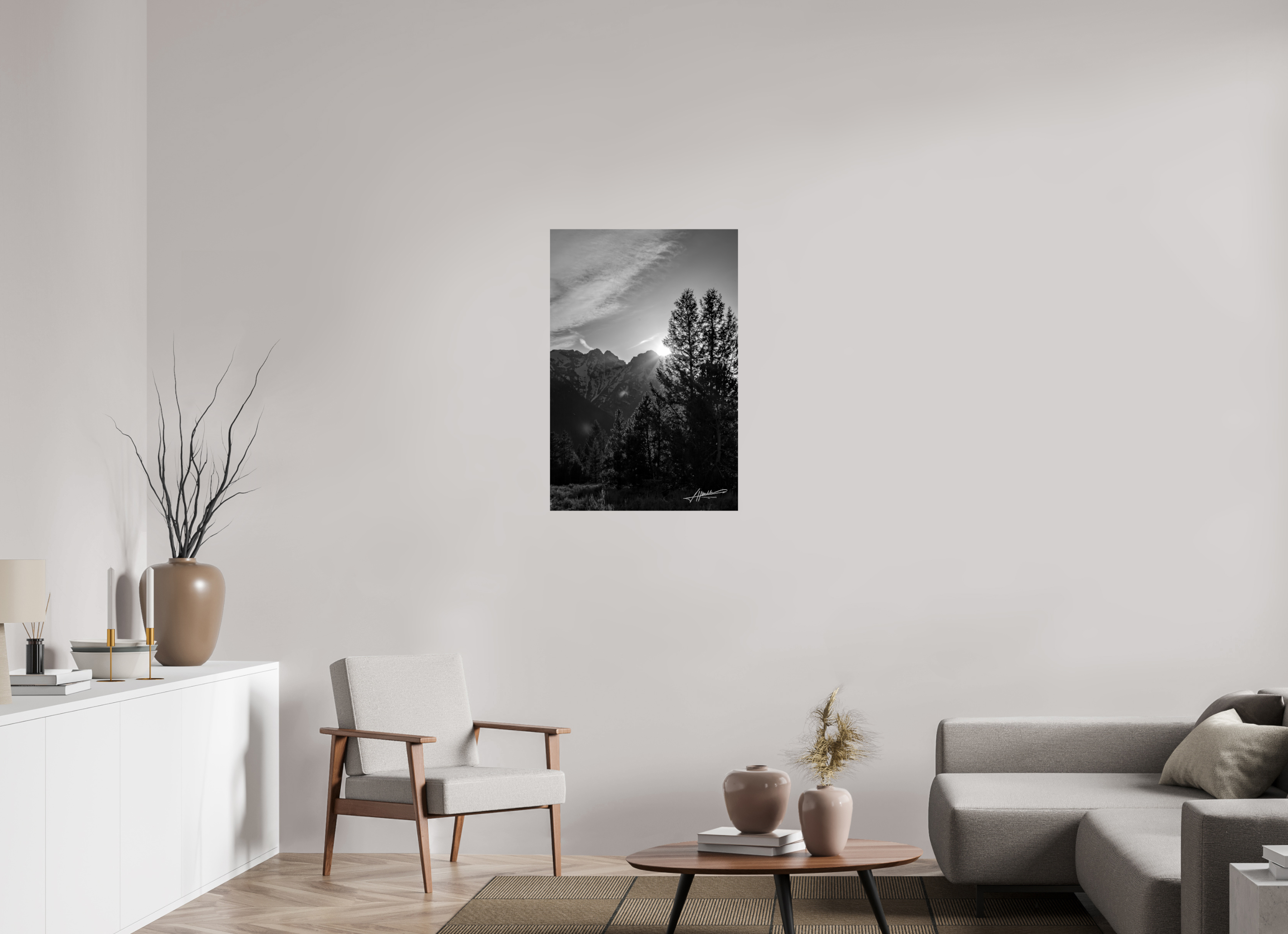 24 x 36″, Photo Print On Ilford Baryta Paper B/W Peaks