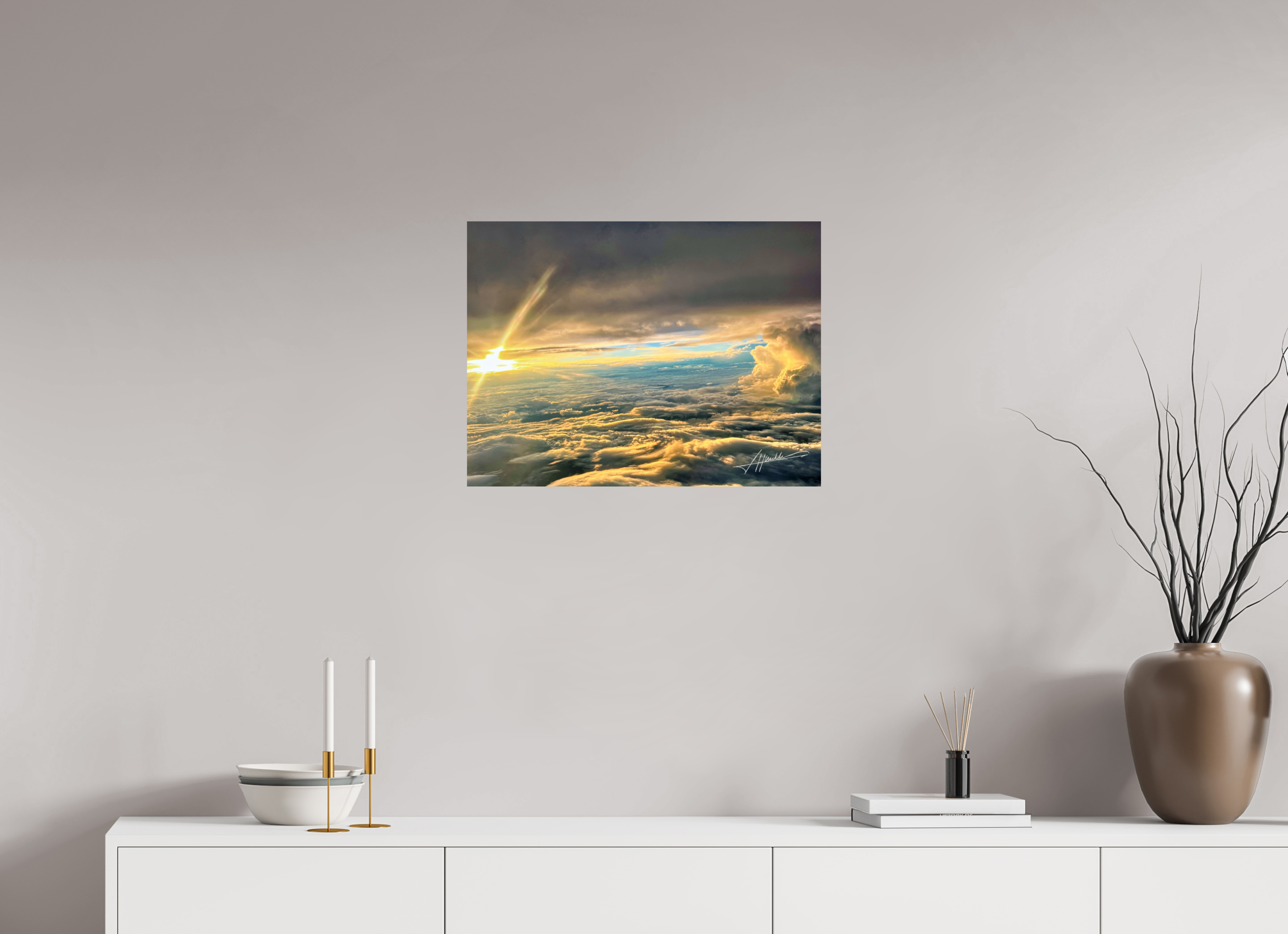 24 x 18″, Photo Print On Fujiflex High Gloss Above the clouds