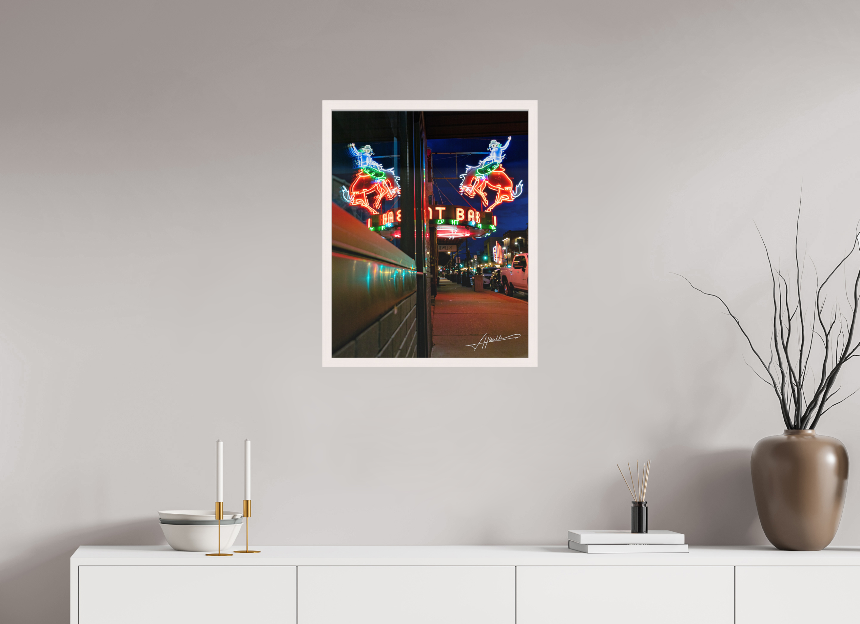 20 x 25″, Shadow Box Frame Mint Bar Sherridan