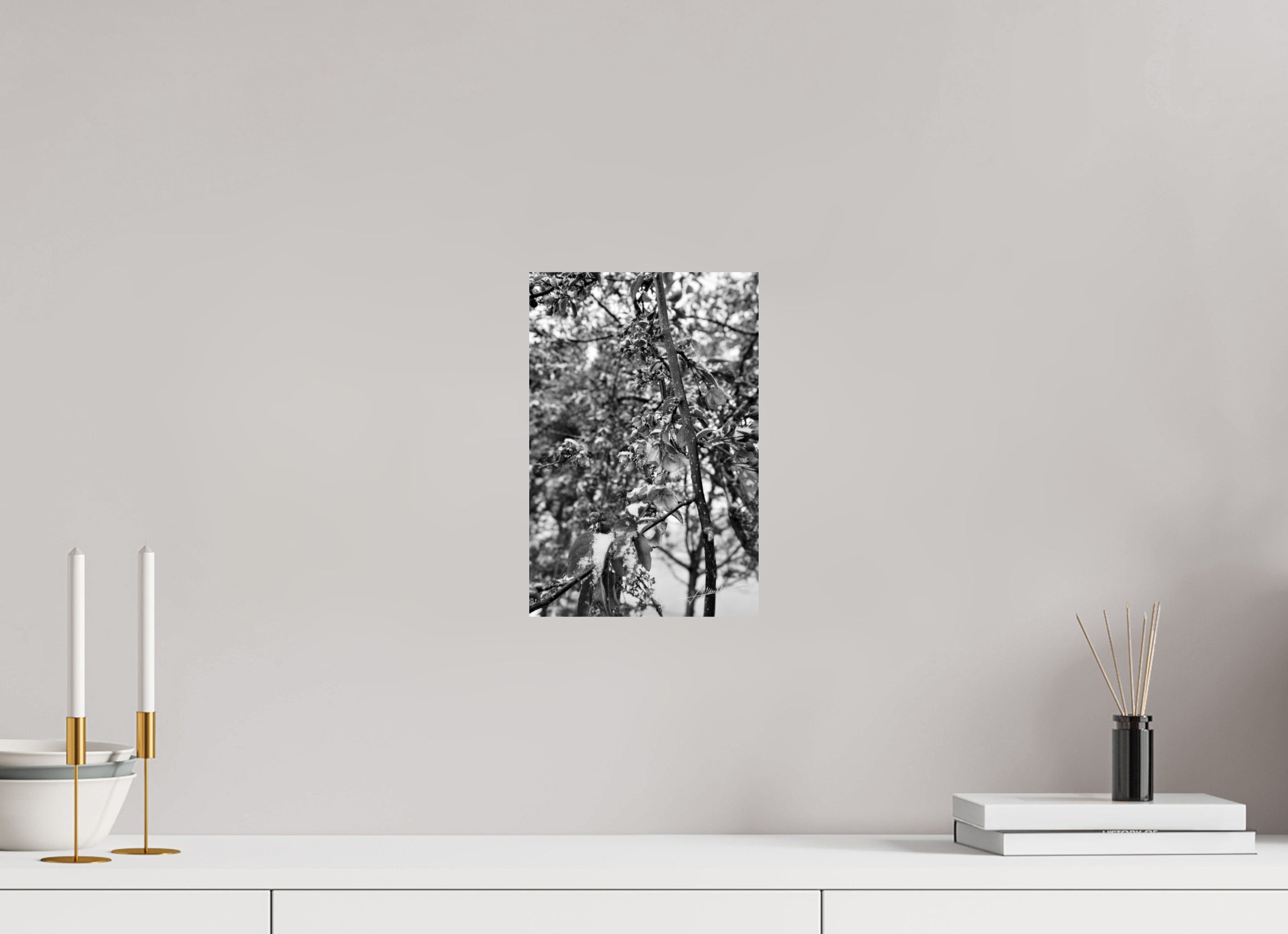8 x 12″, Photo Print On Ilford Baryta Paper Late Spring Snow