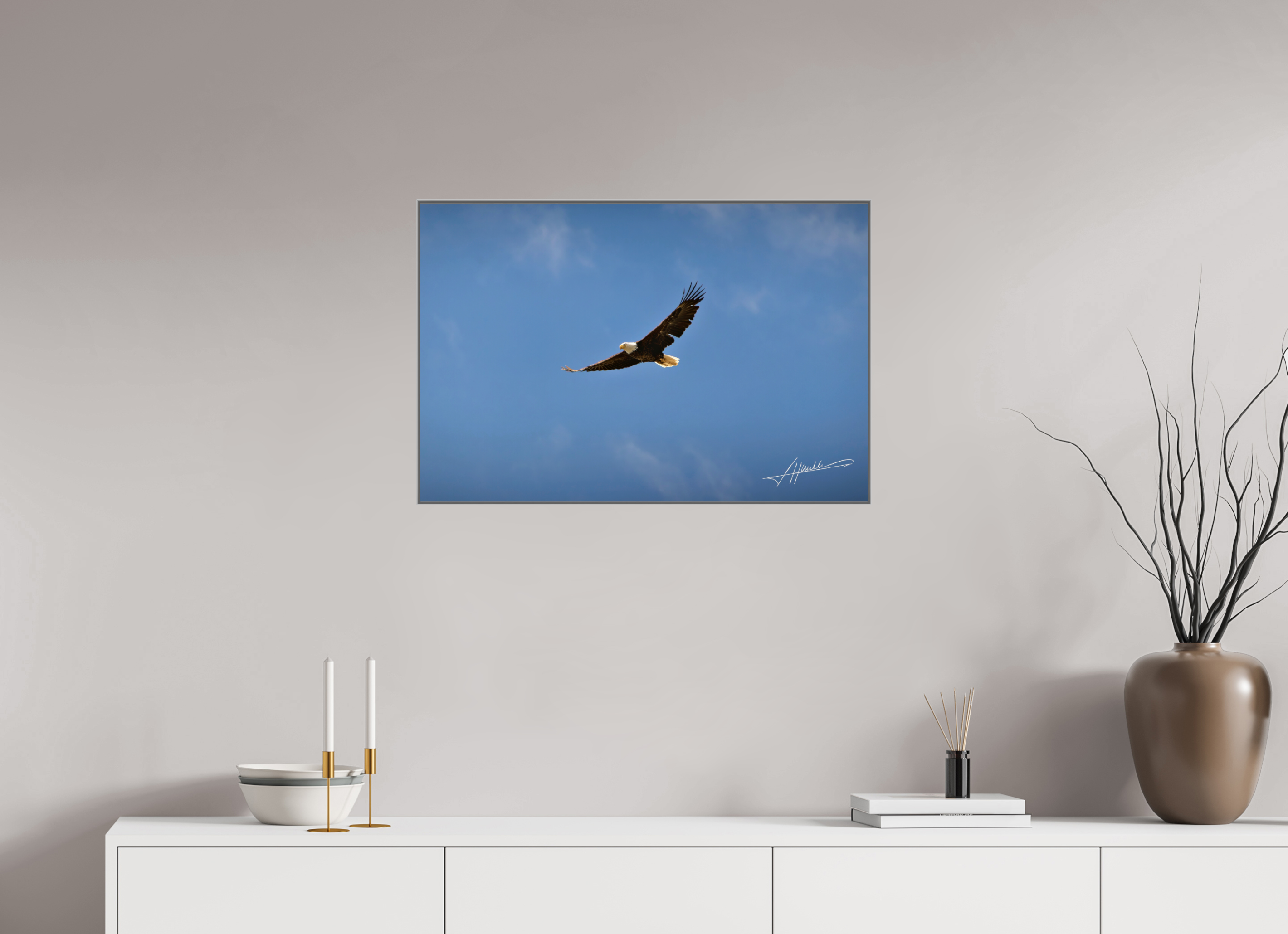 30 x 20″, Aluminum ArtBox Soaring Free