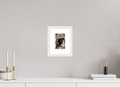 4 x 6″, Solid Wood Frame with Passe-partout Morning Raven