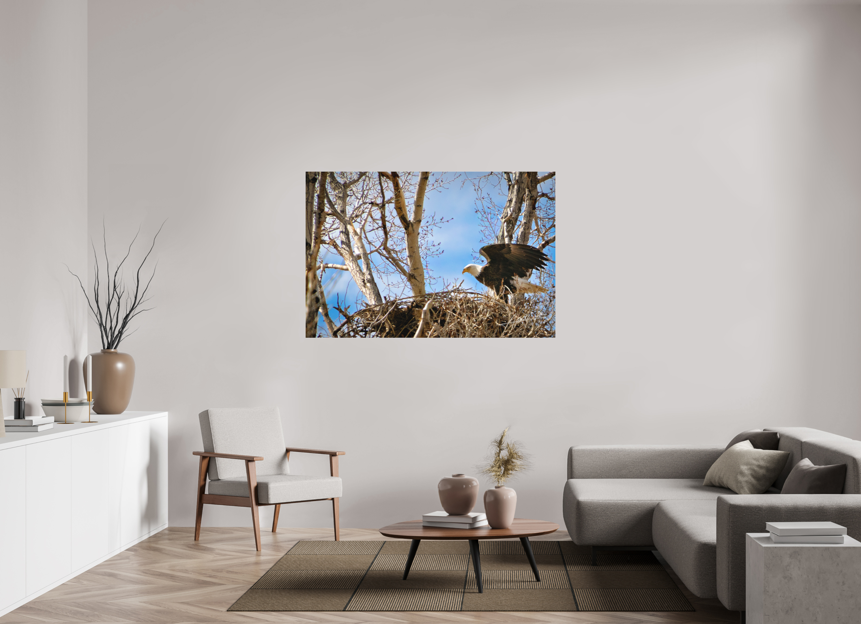 60 x 40″, Fine Pigment Under Acrylic The Eagles Nest
