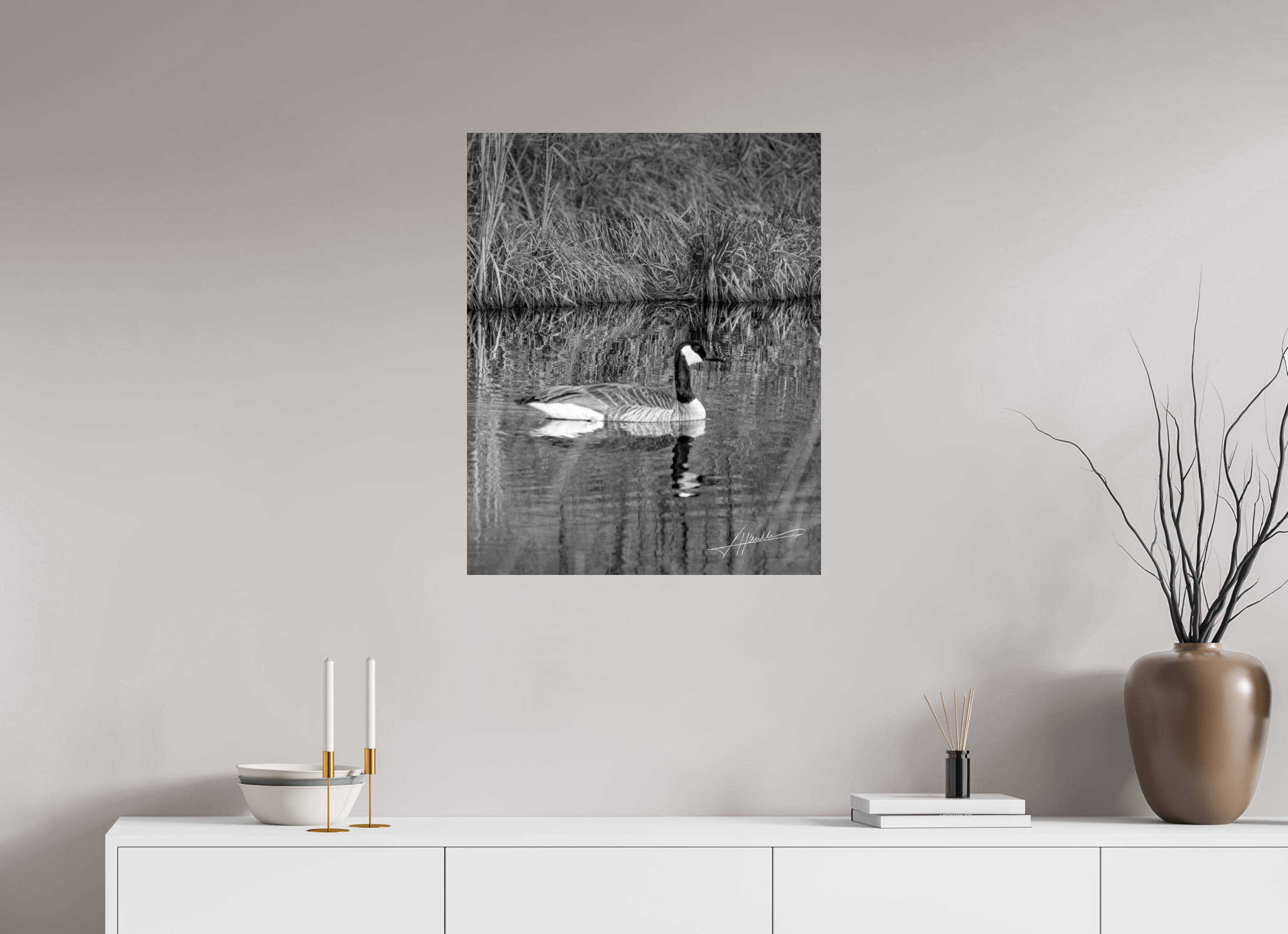 24 x 30″, Photo Print On Ilford Baryta Paper A Swimming Reflection