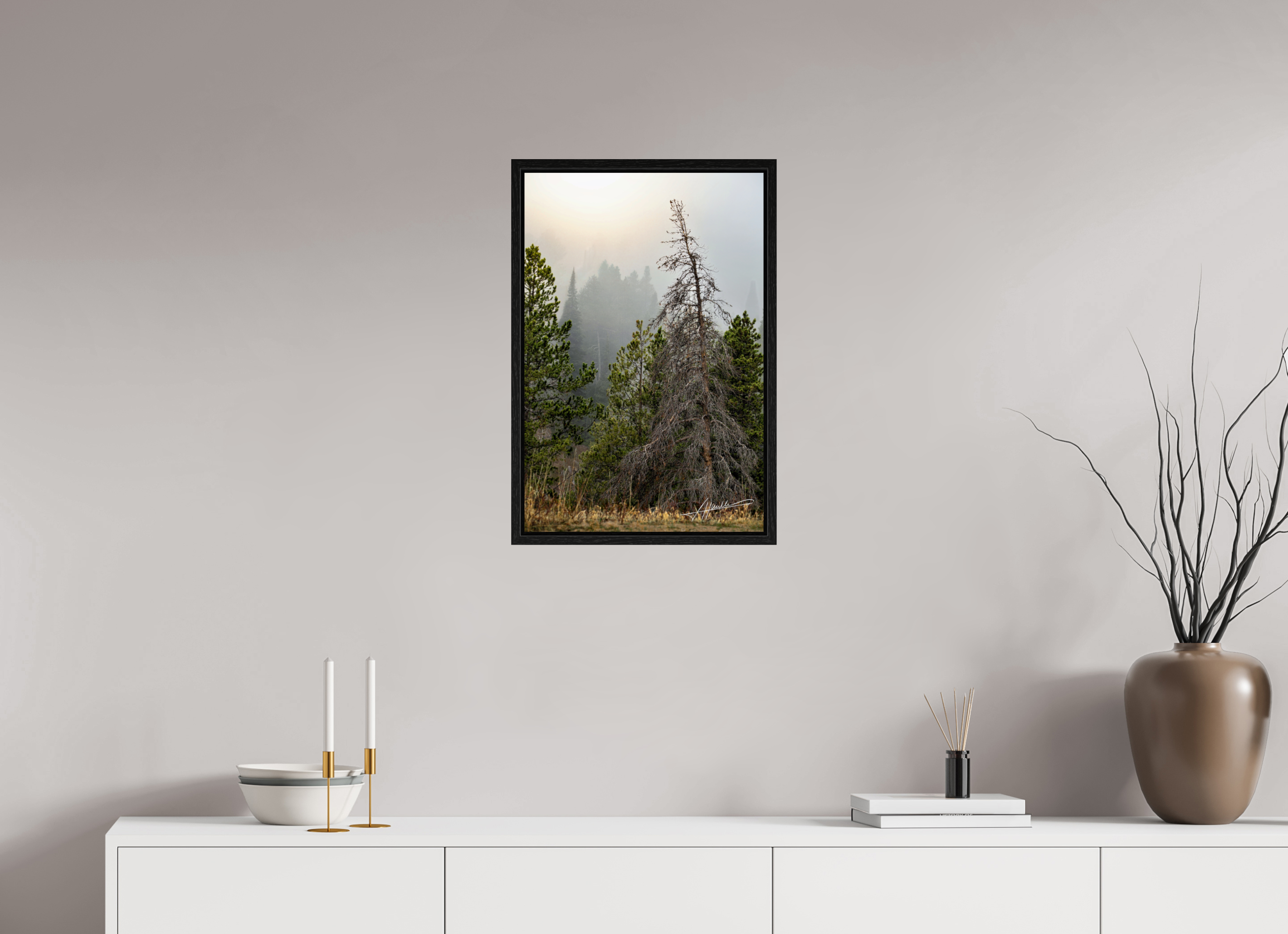 16 x 24″, Floater Frame The Lifting Fog