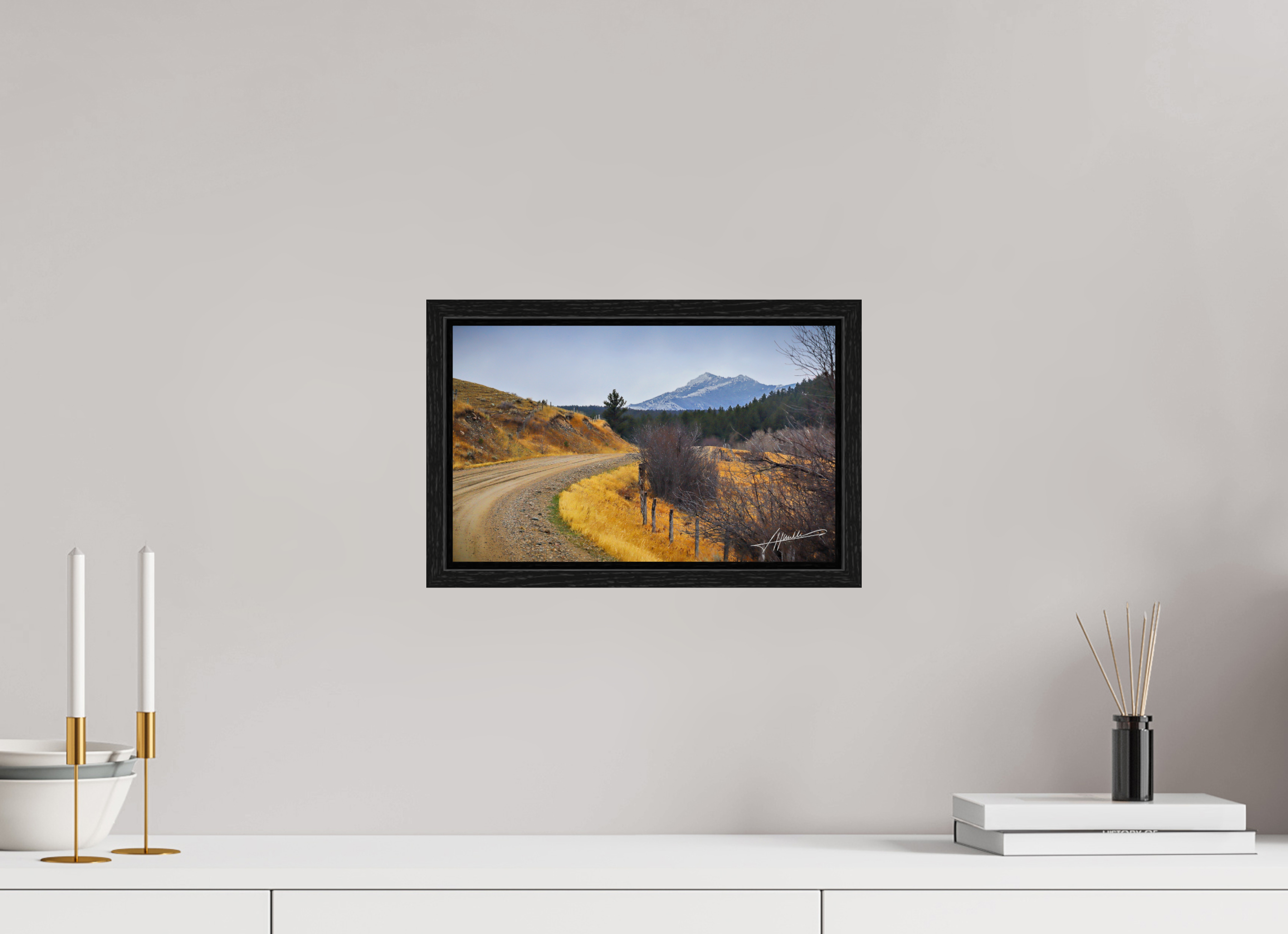 13 x 8″, Floater Frame The Road to Adventure