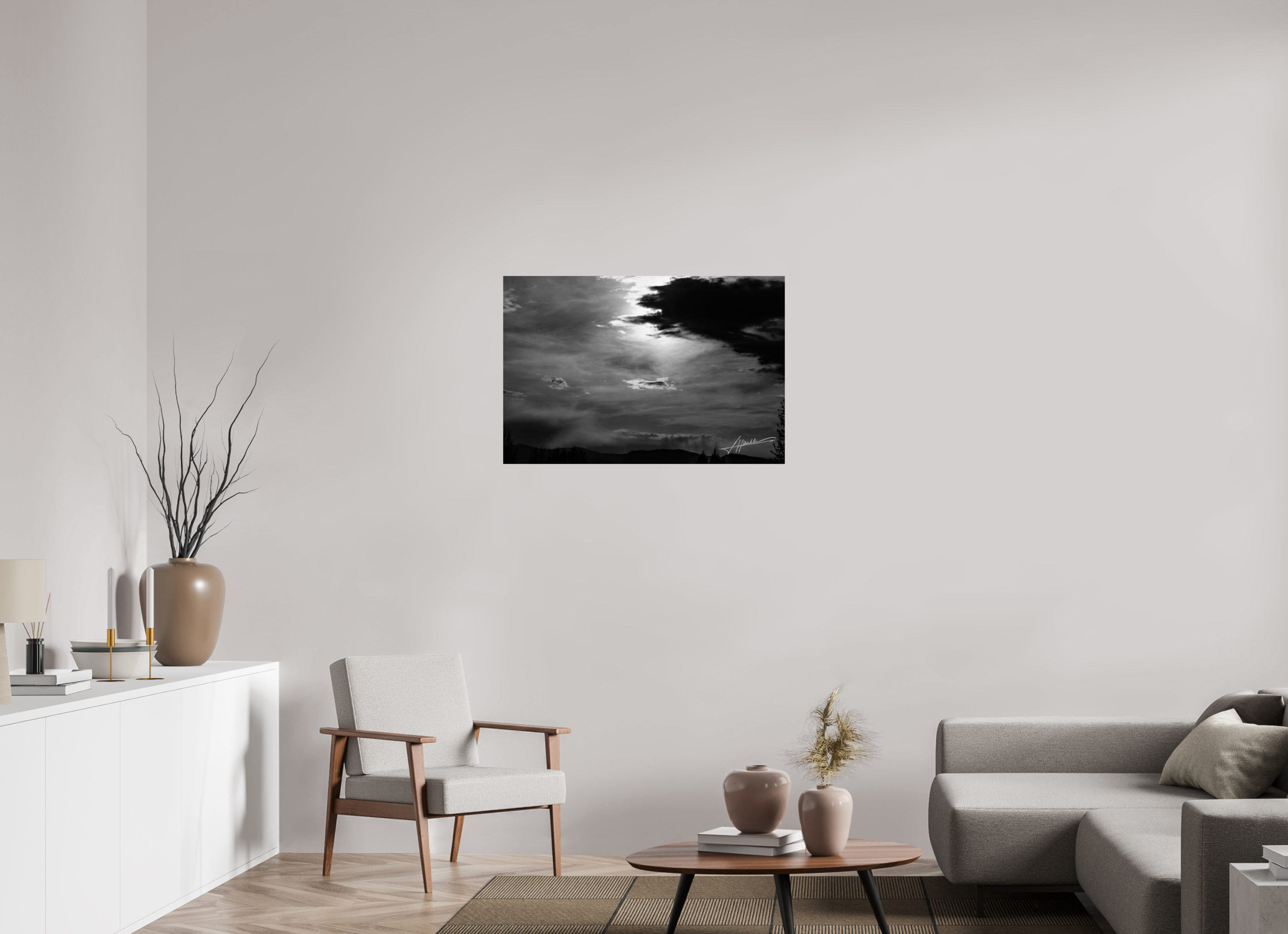 36 x 24″, Photo Print On Ilford Baryta Paper Silver Lining