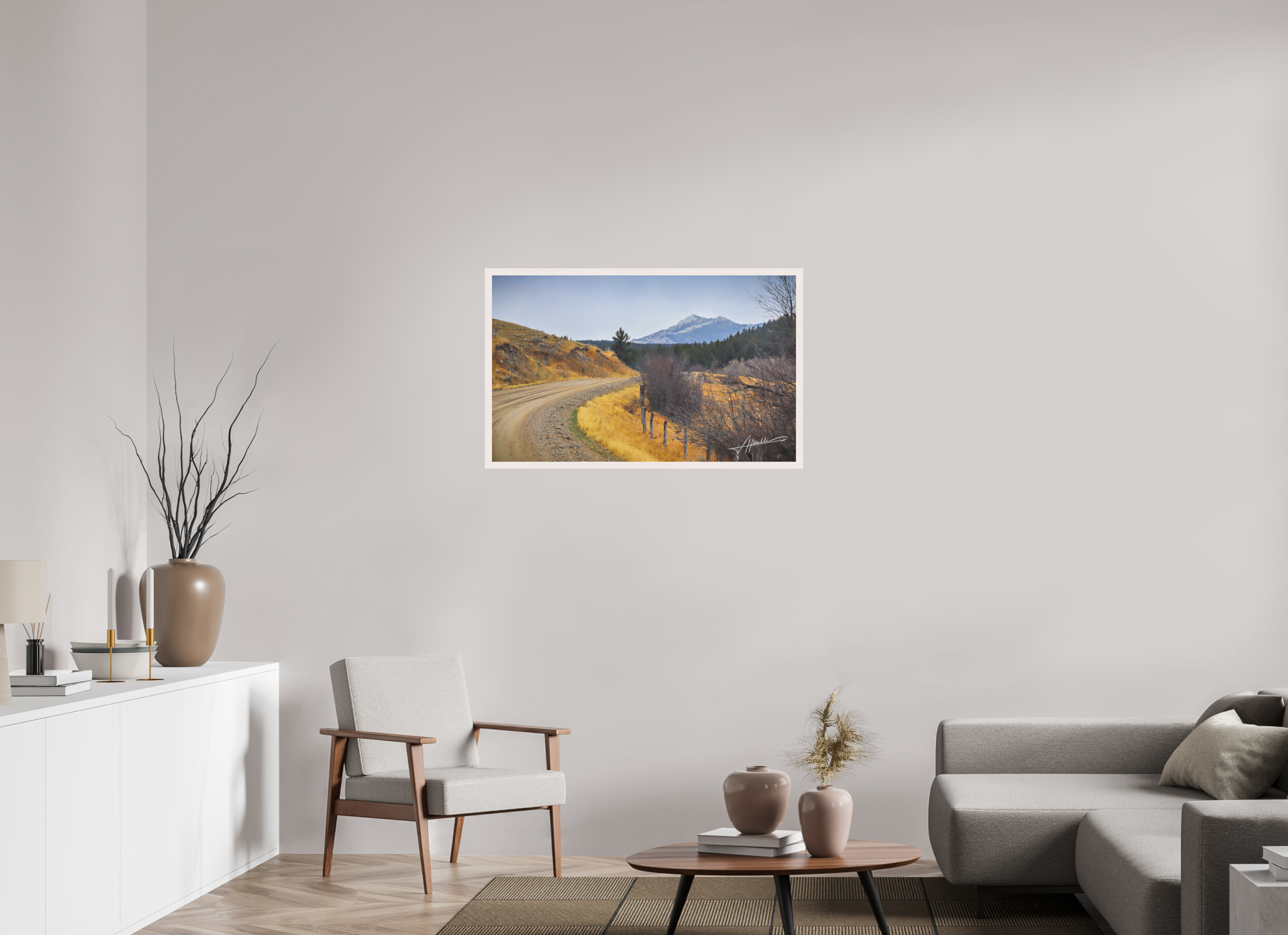 38.8 x 24″, Shadow Box Frame The Road to Adventure