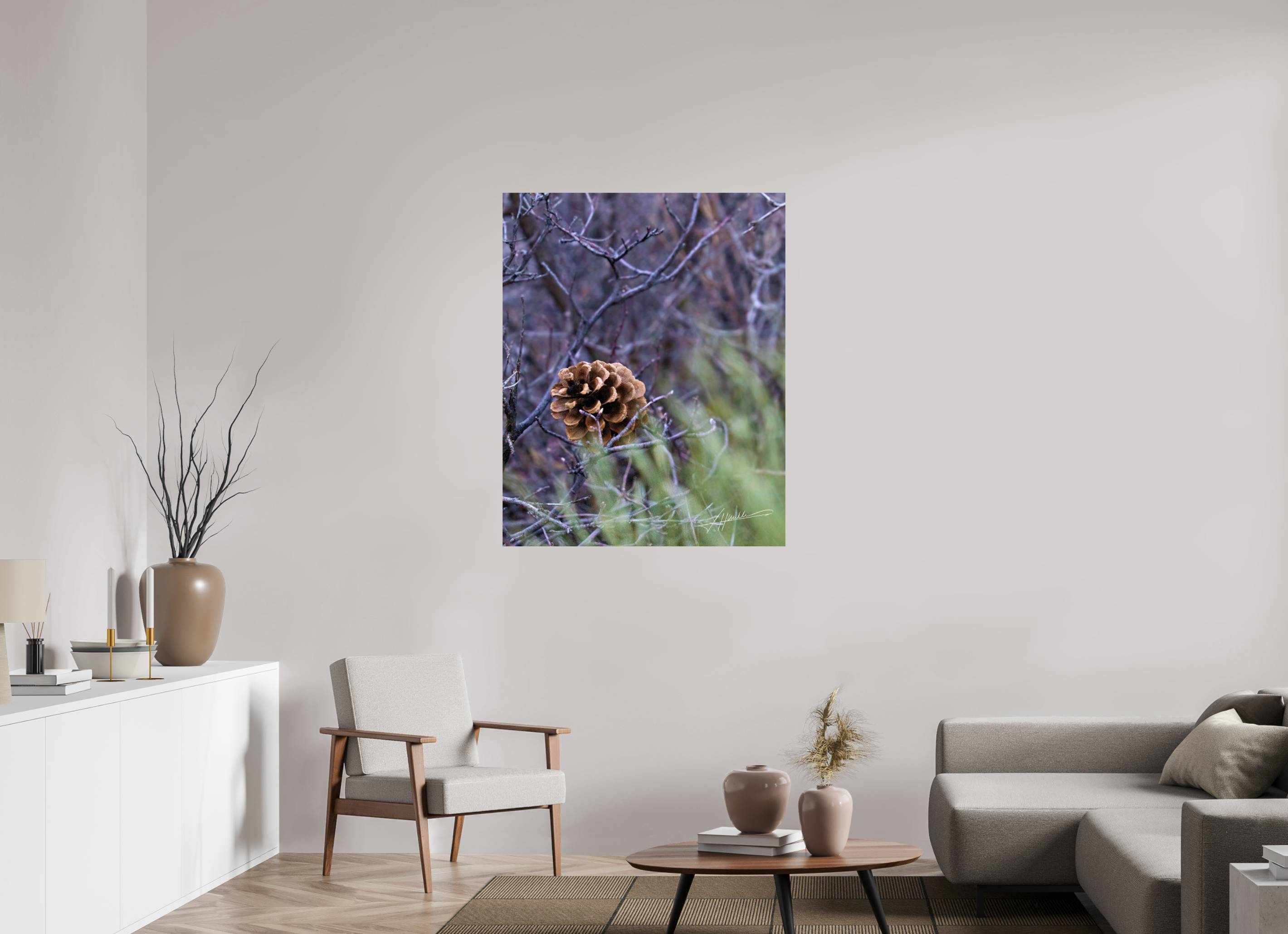 36 x 45″, Fine Art Dibond Mountain Pinecone