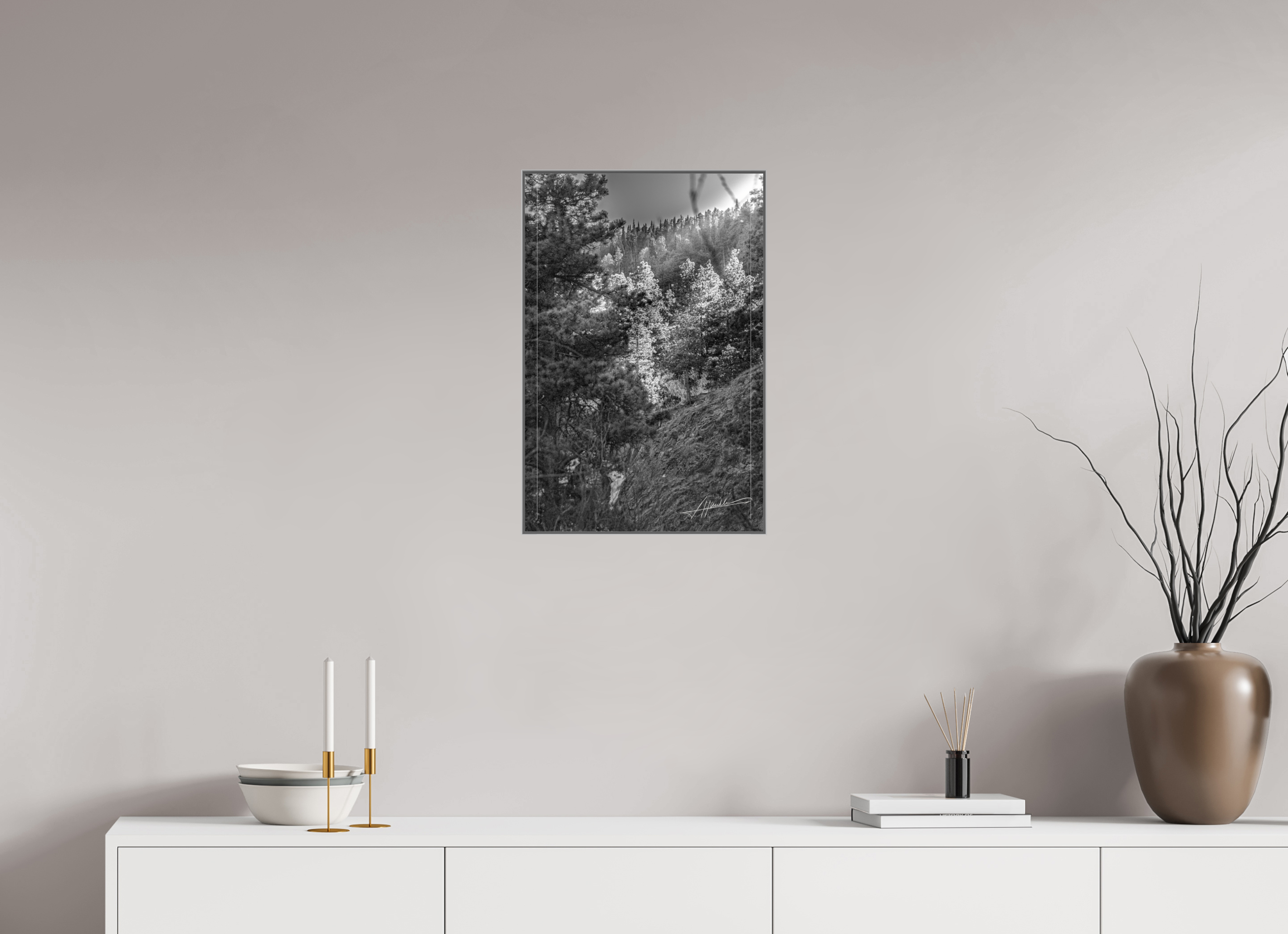 16 x 24″, Aluminum ArtBox Sun in the Mountains
