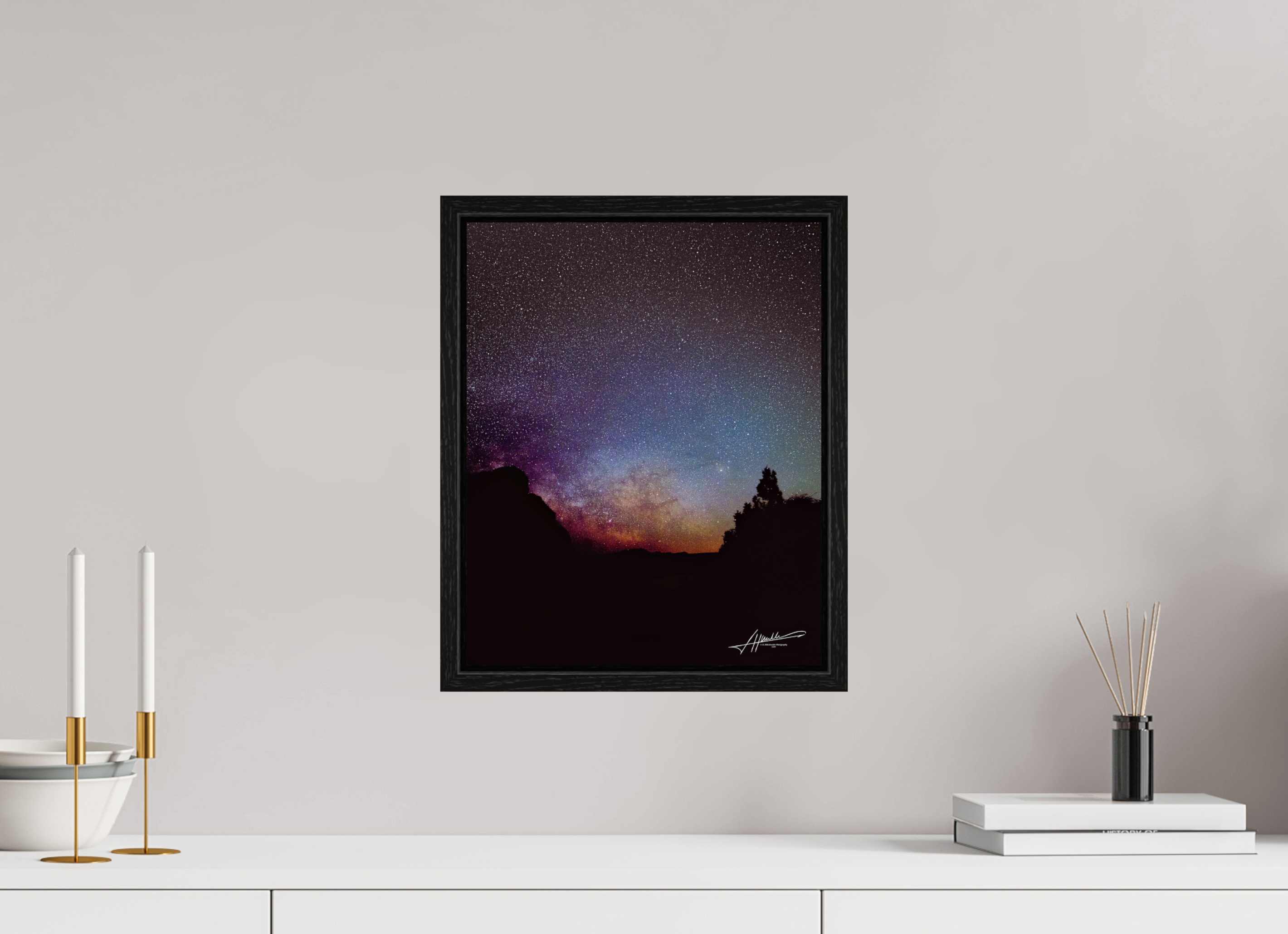 12 x 15″, Floater Frame Eye of the Milky Way