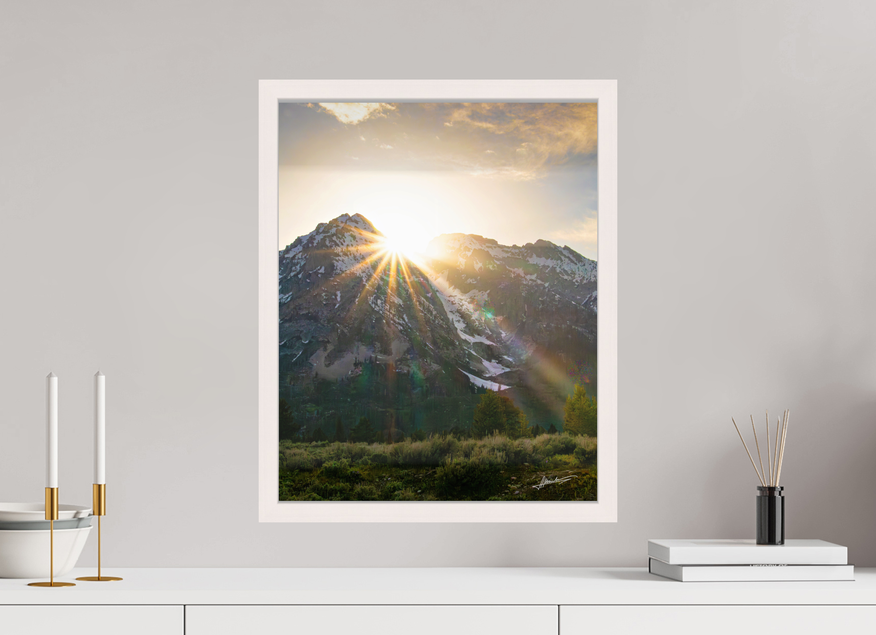 16 x 20″, Shadow Box Frame The Last Ray