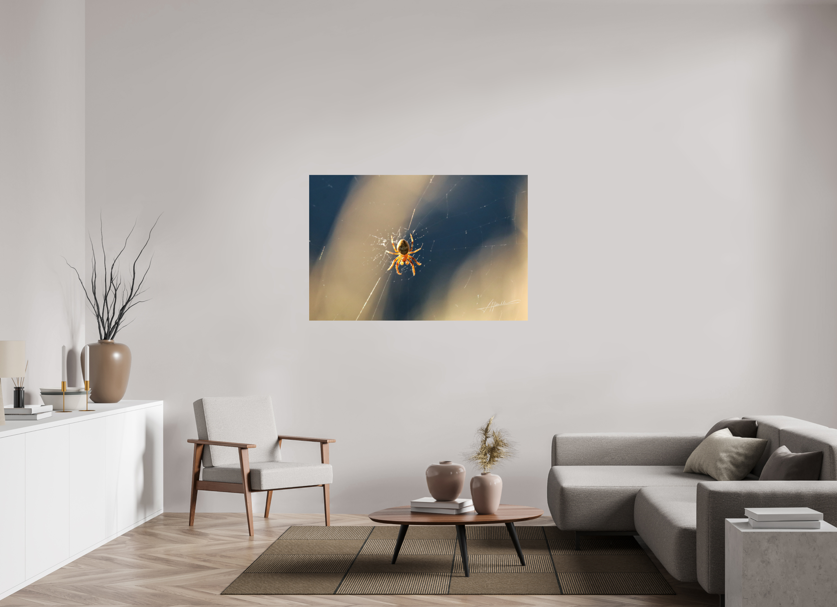 54 x 36″, Fine Art Dibond Tattered Web