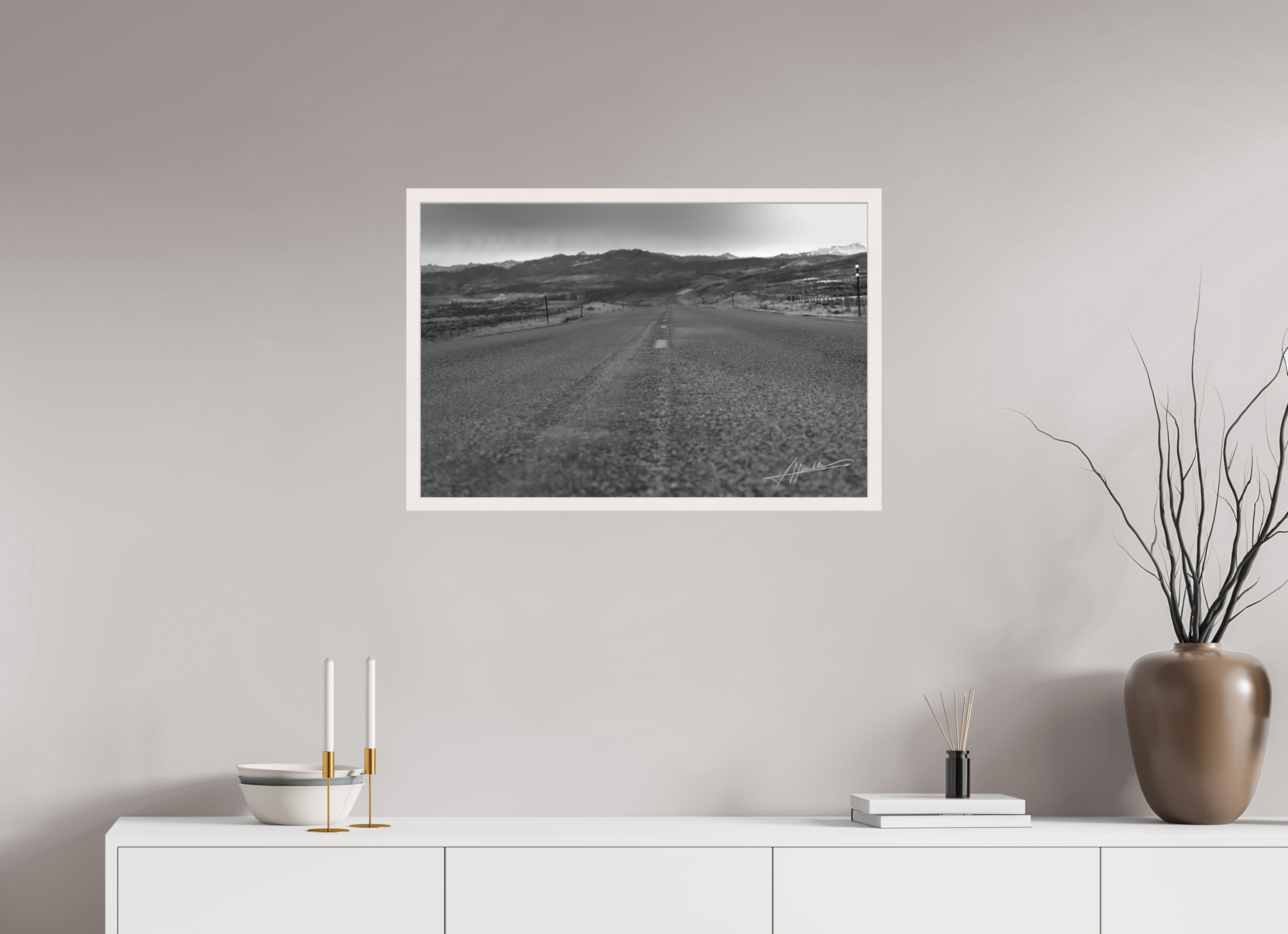 30 x 20″, Shadow Box Frame Highway to the Storm